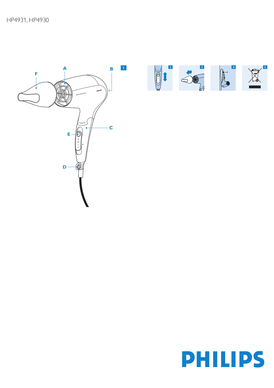 Philips HP4931, HP4930 User Manual