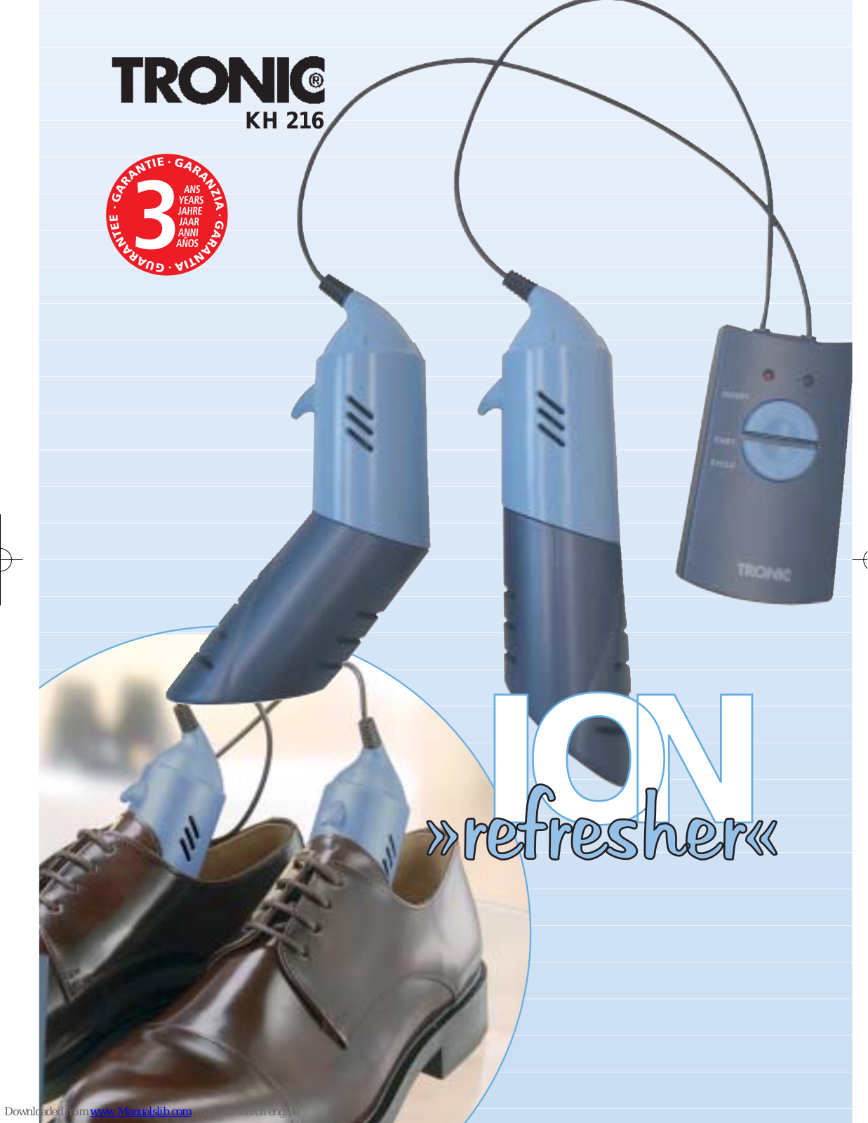 Tronic KH 216 ION Refresher Instructions Manual