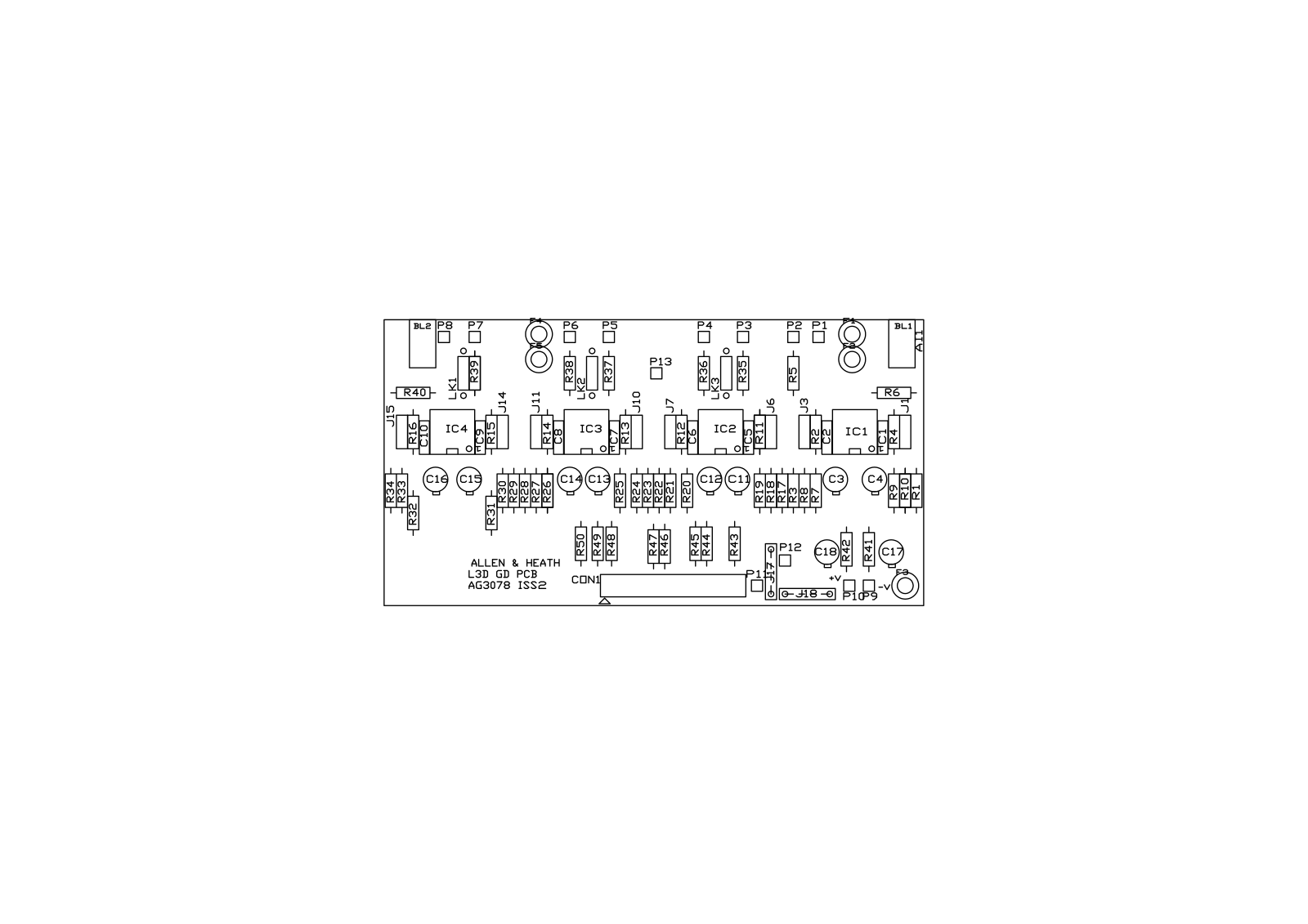 Allen and Heath GL-3300.8-GD Schematic