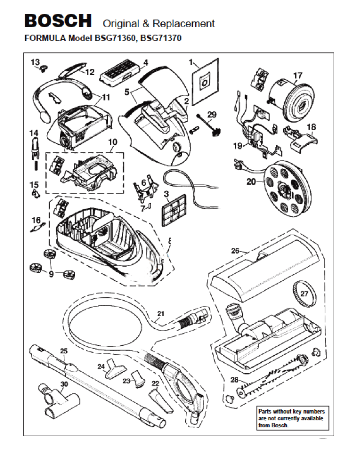 Bosch Bsg71360 Owner's Manual