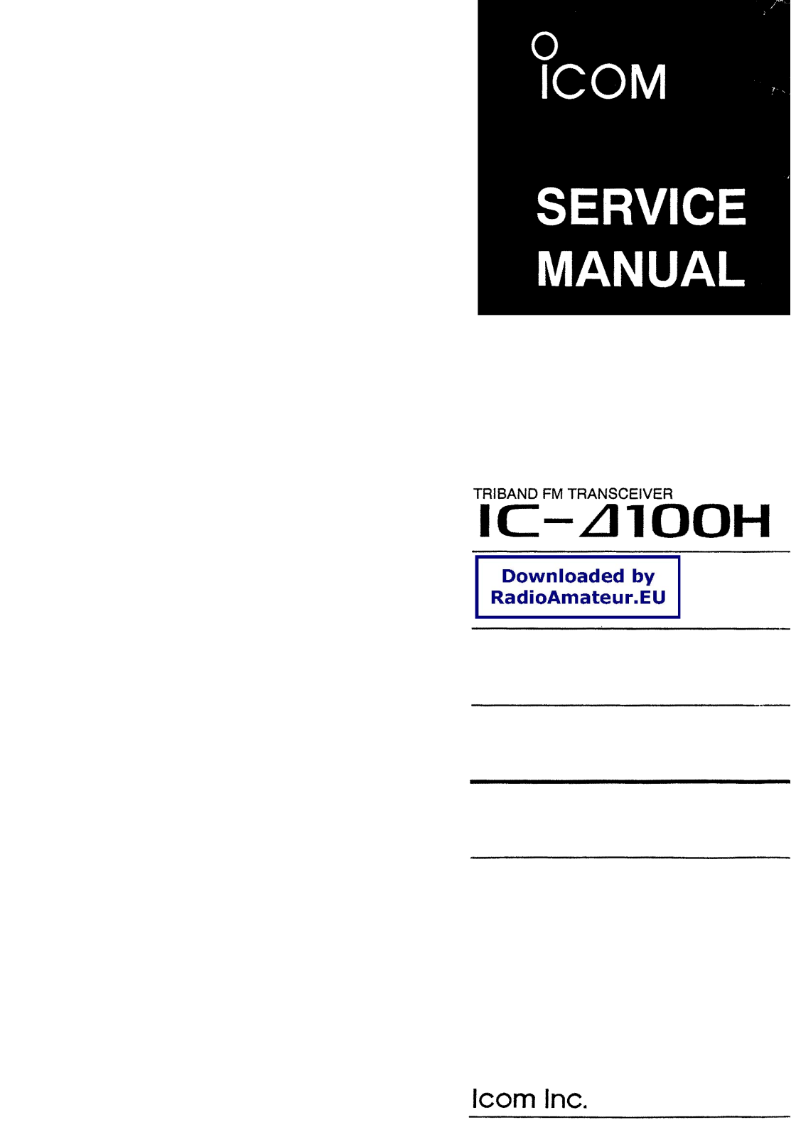 Icom IC-DELTA100H User Manual