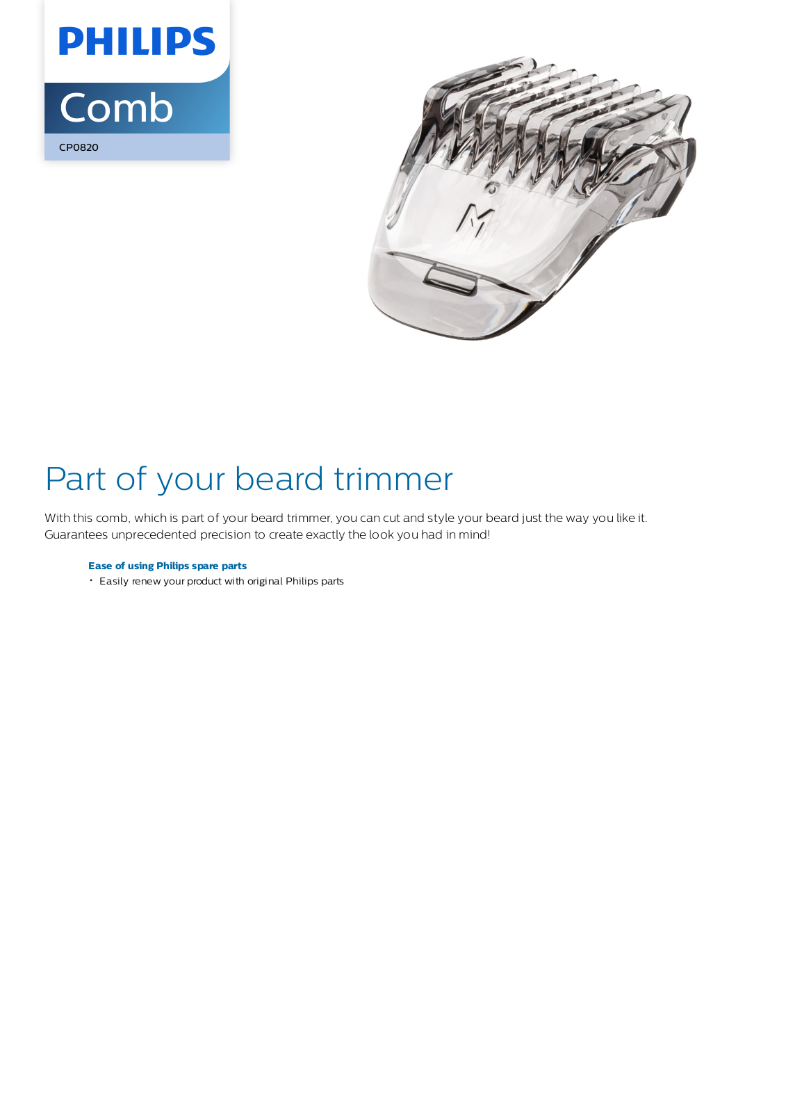 Philips CP0820/01 leaflet - ManualMachine.com