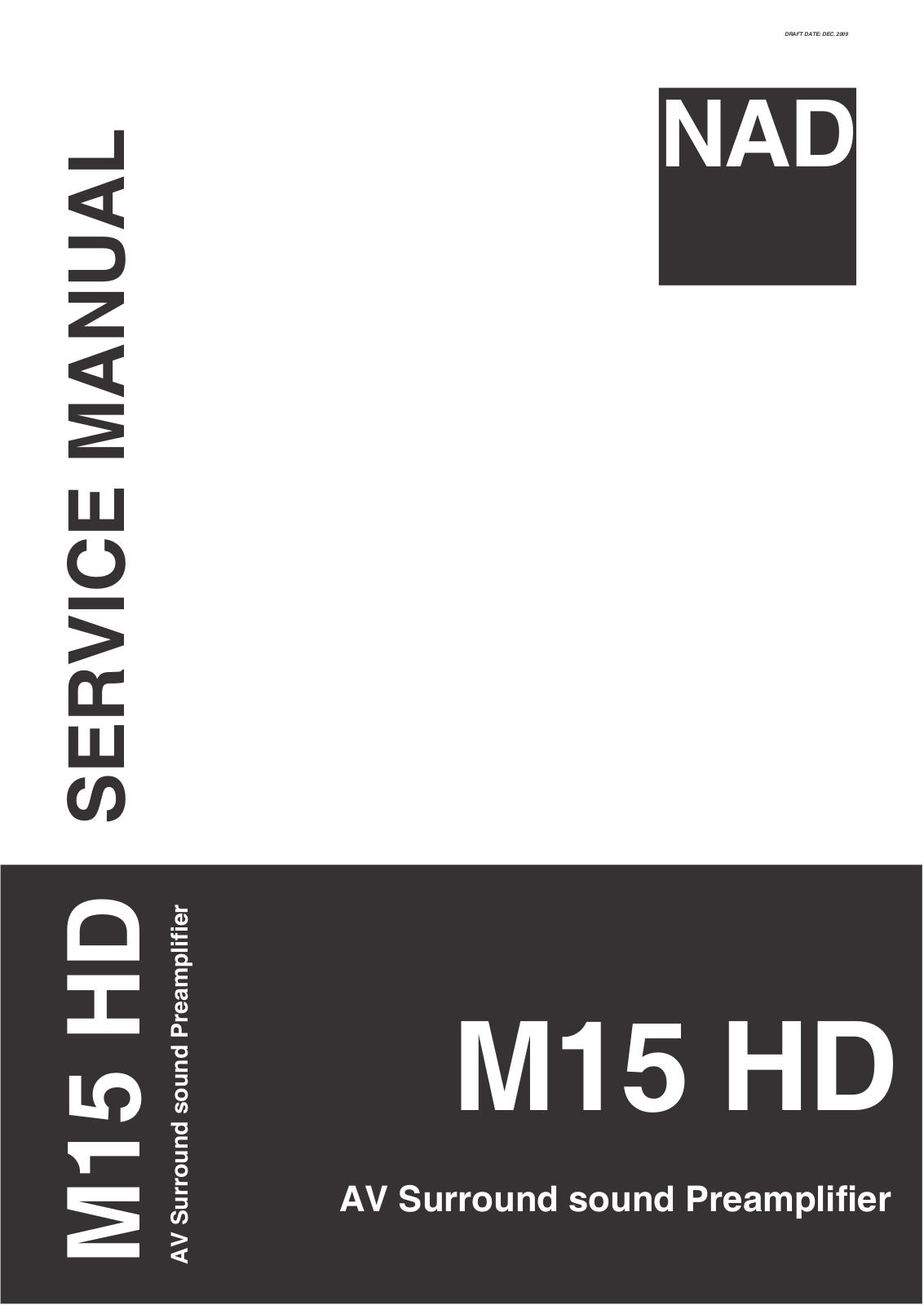 Nad M-15-HD Service Manual