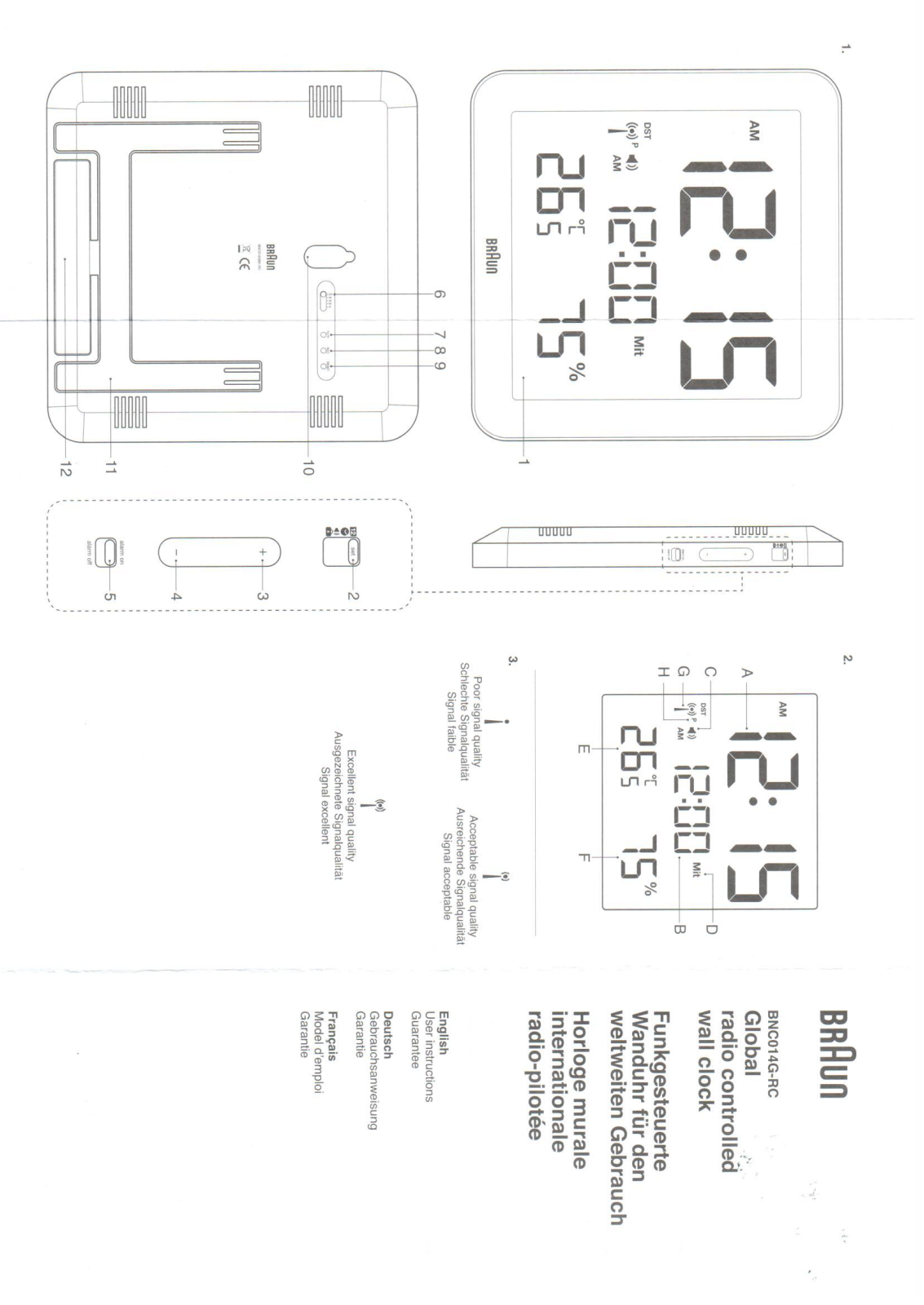 Braun BNC014G-RC User guide