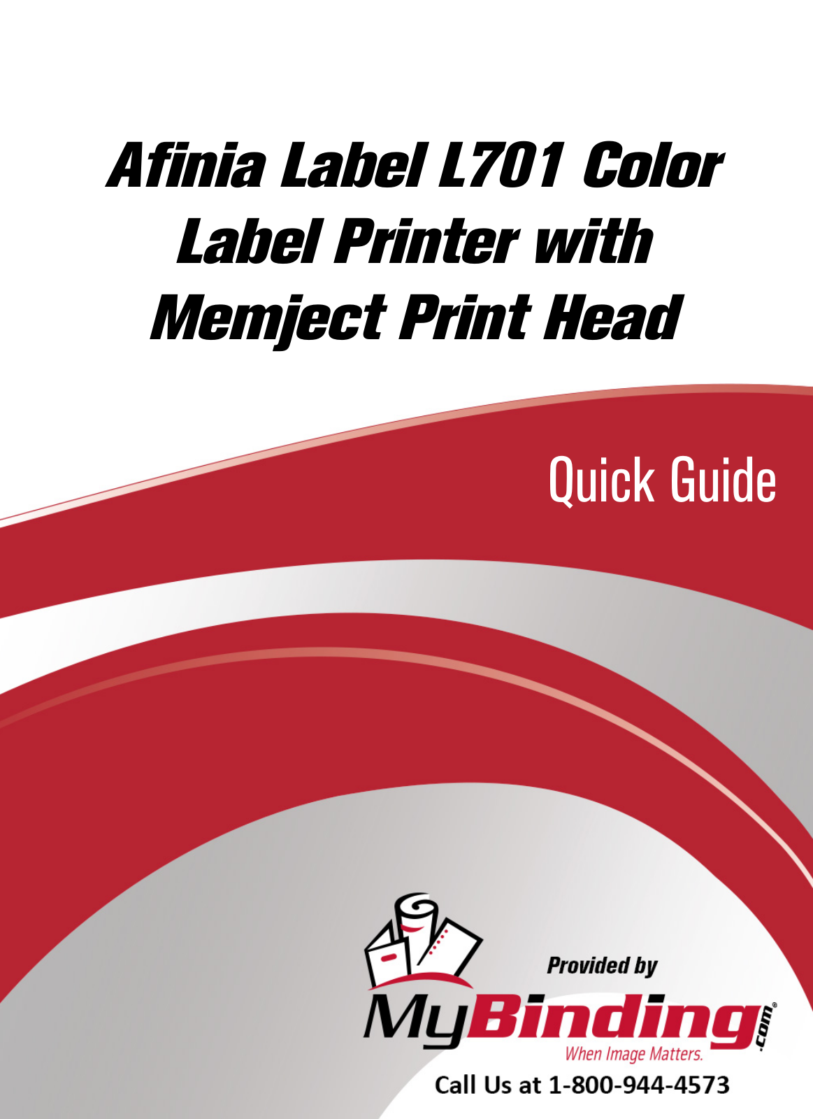 Afinia L701 Quick Start Guide