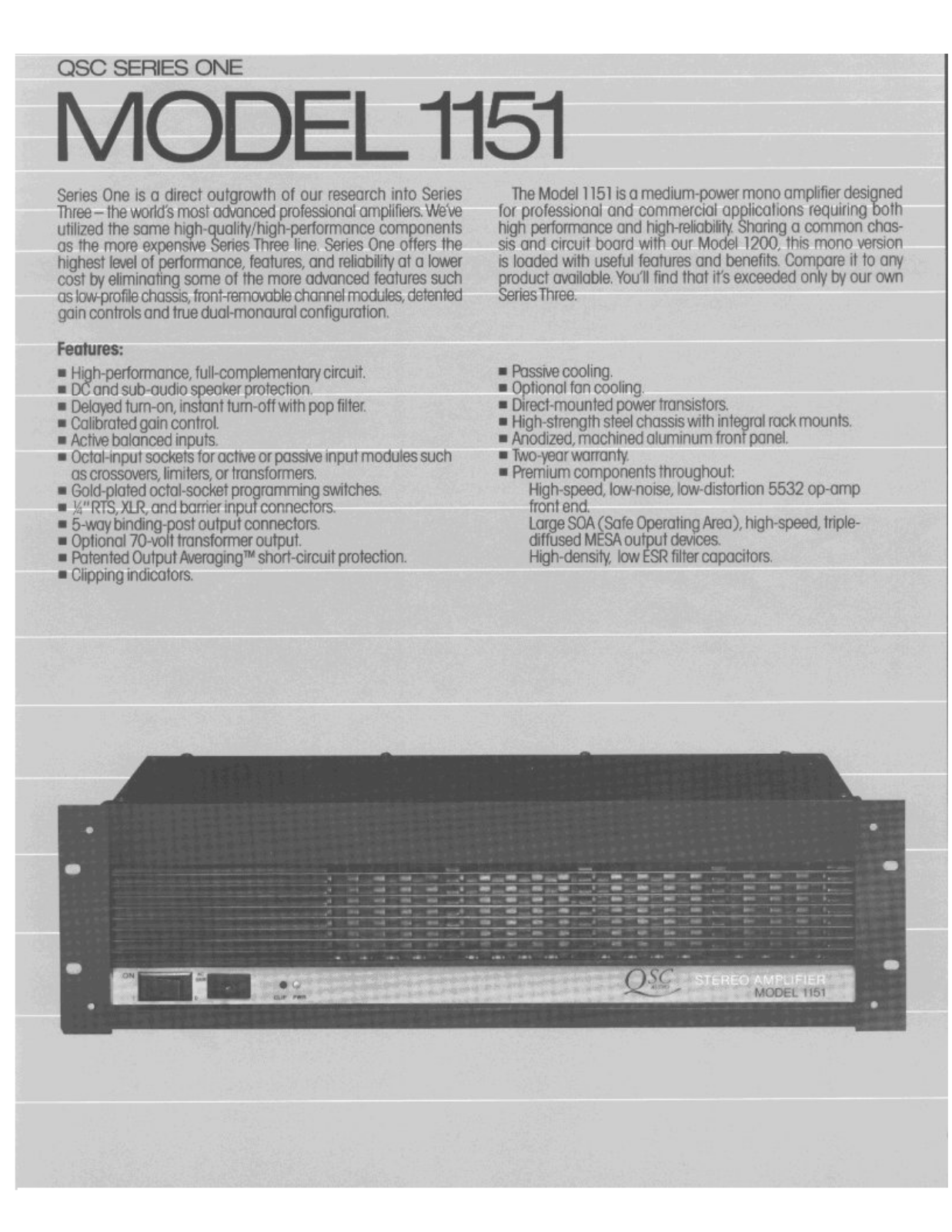 QSC 1151 Brochure