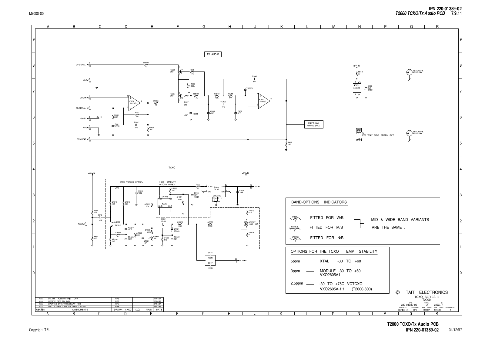 Tait T2010-313, 2000-5231, 2000-6231, 2000-3231, 2000-4231 User Manual