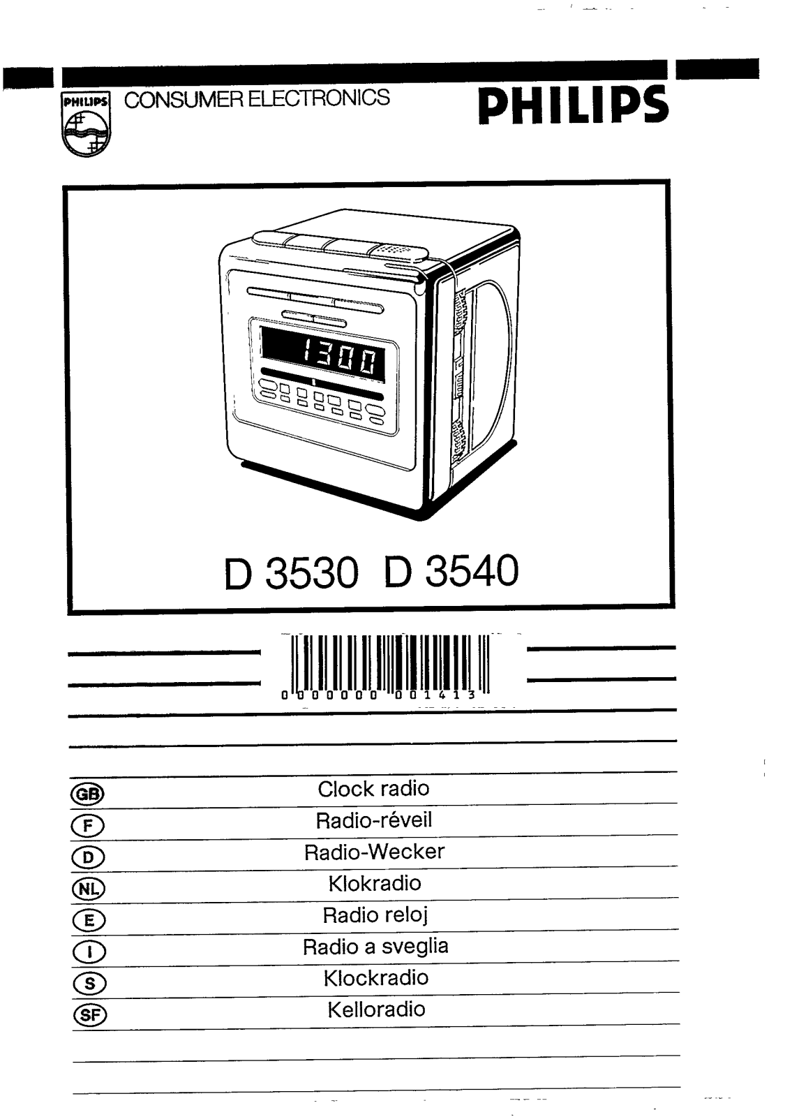 Philips D3530 User Manual