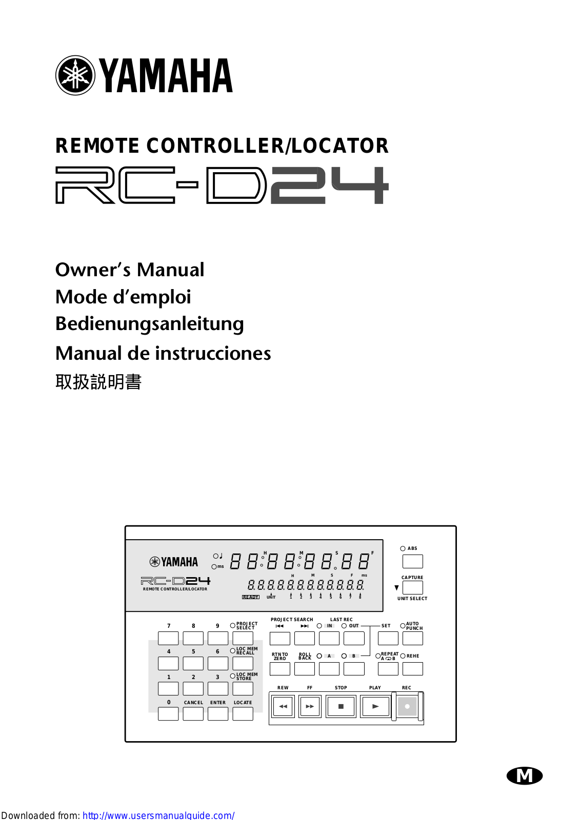 Yamaha Audio RC-D24 User Manual