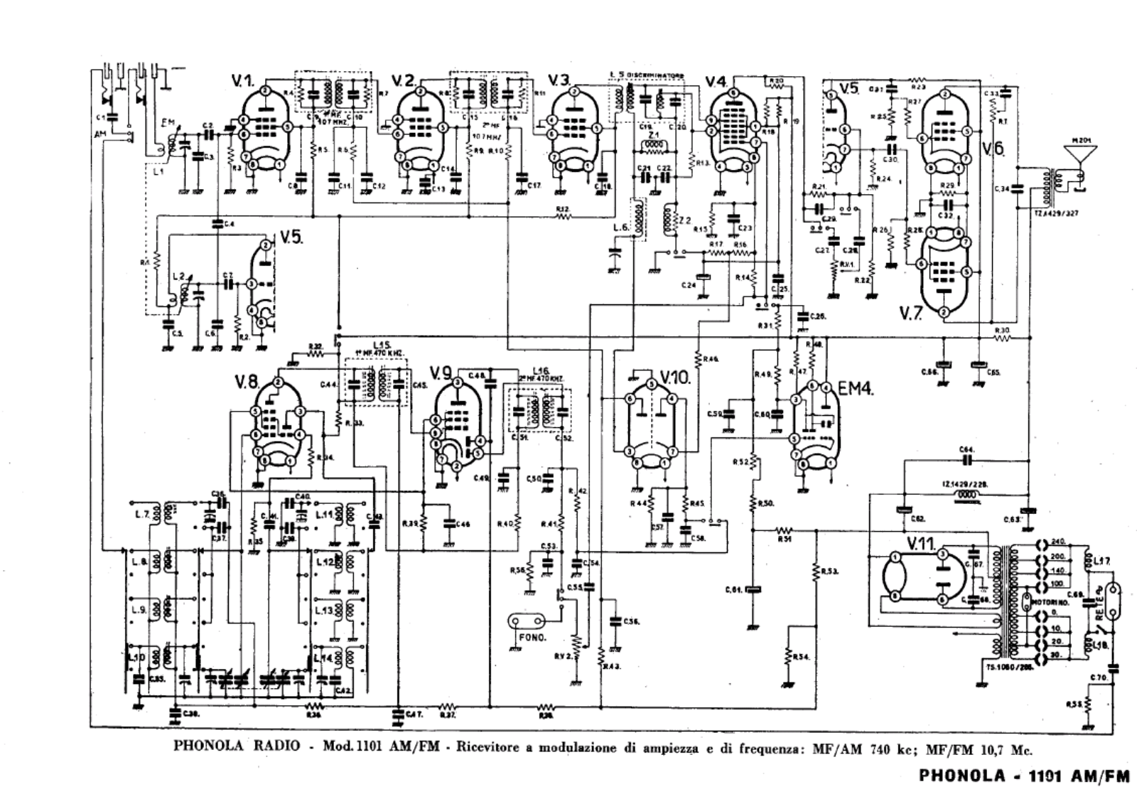 Phonola 1101 schematic - ManualMachine.com