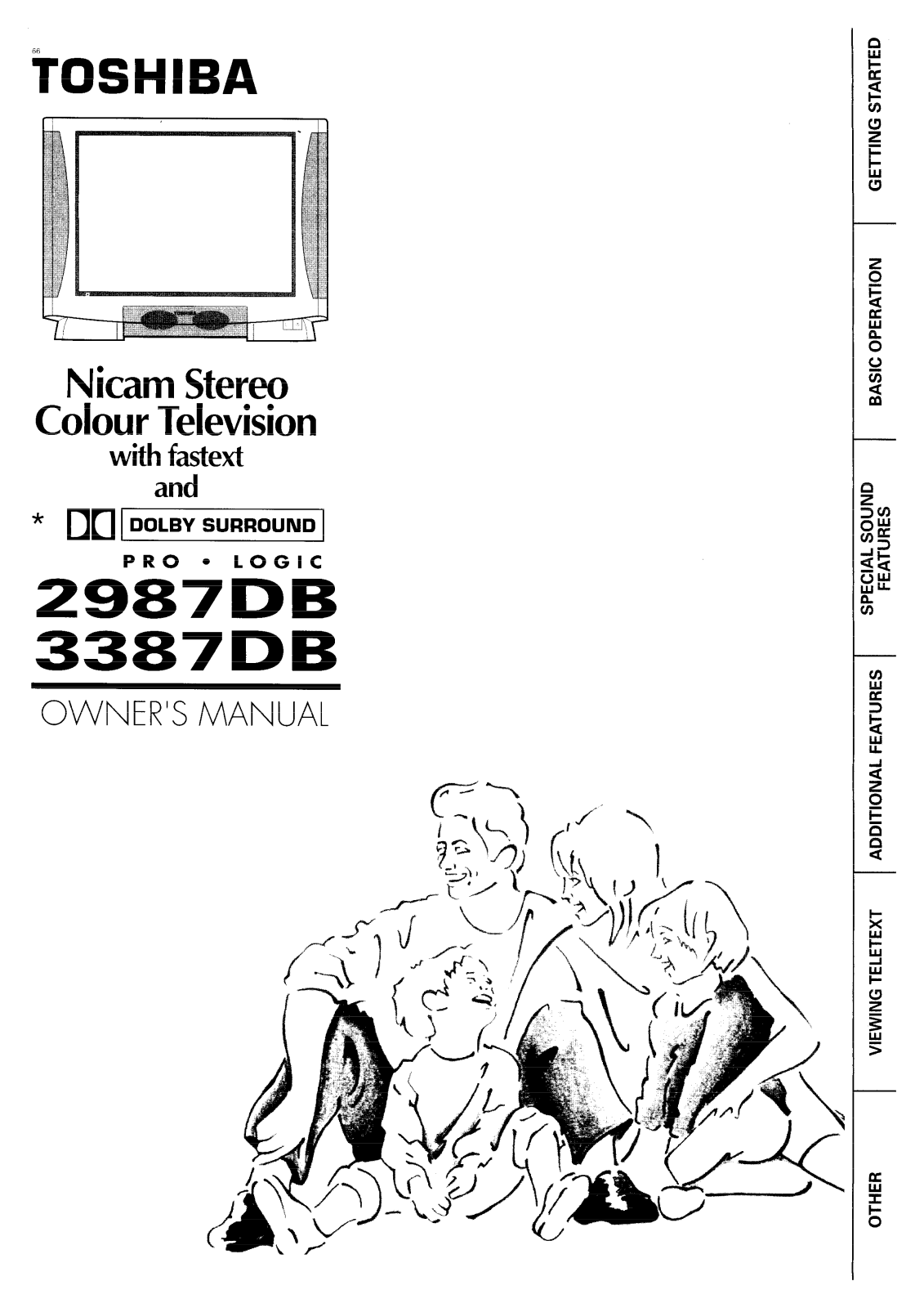 Toshiba 2987DB, 3387DB User Manual