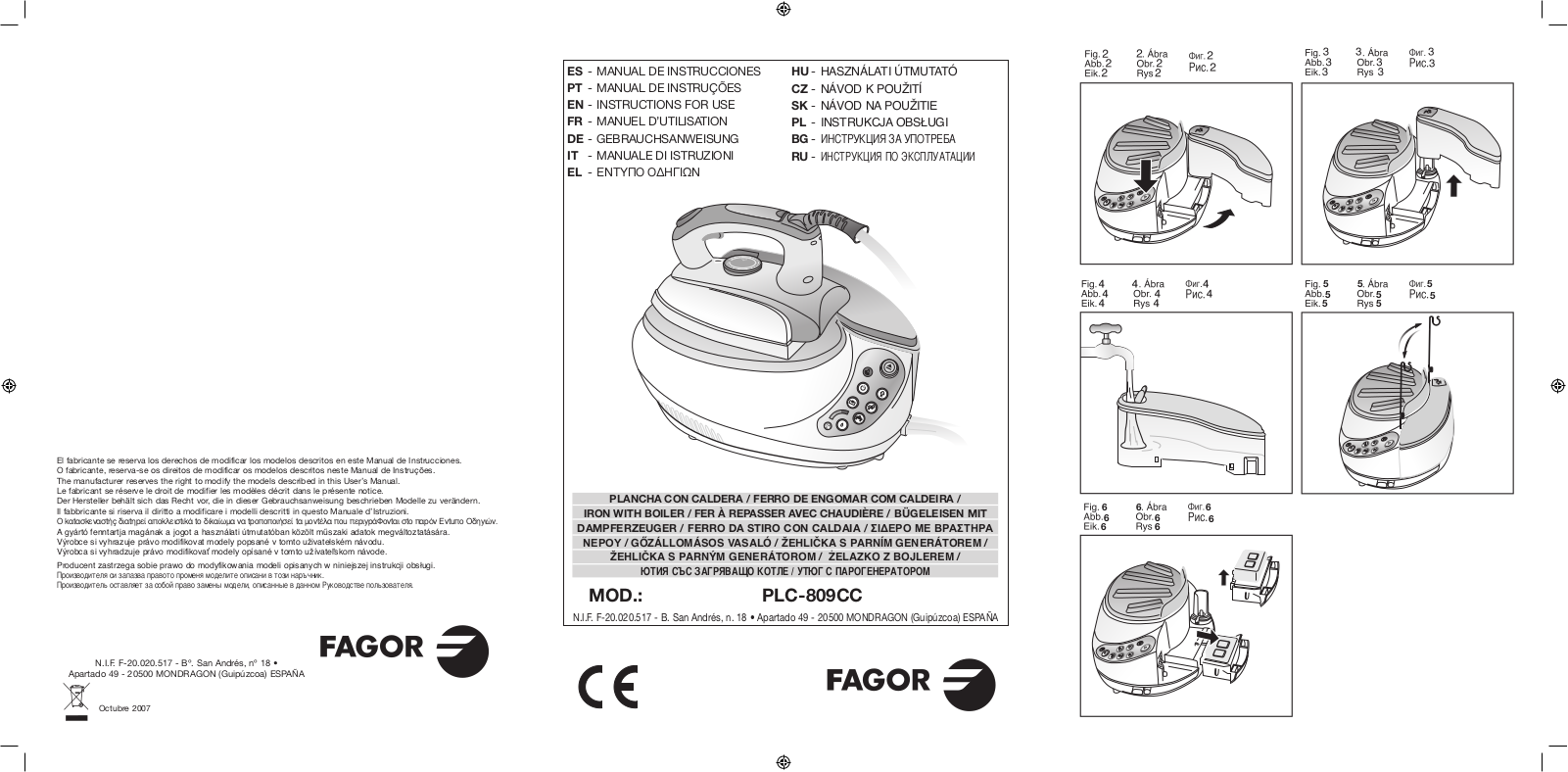 FAGOR PLC-809CC User Manual