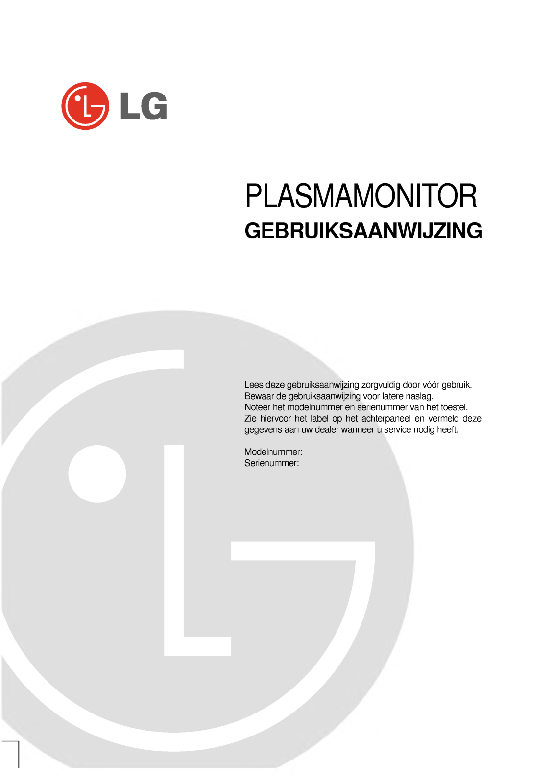 Lg MZ-50PZ46, MZ-42PZ44, MZ-50PZ47V, MZ-50PZ93V, MZ-42PZ45V User Manual