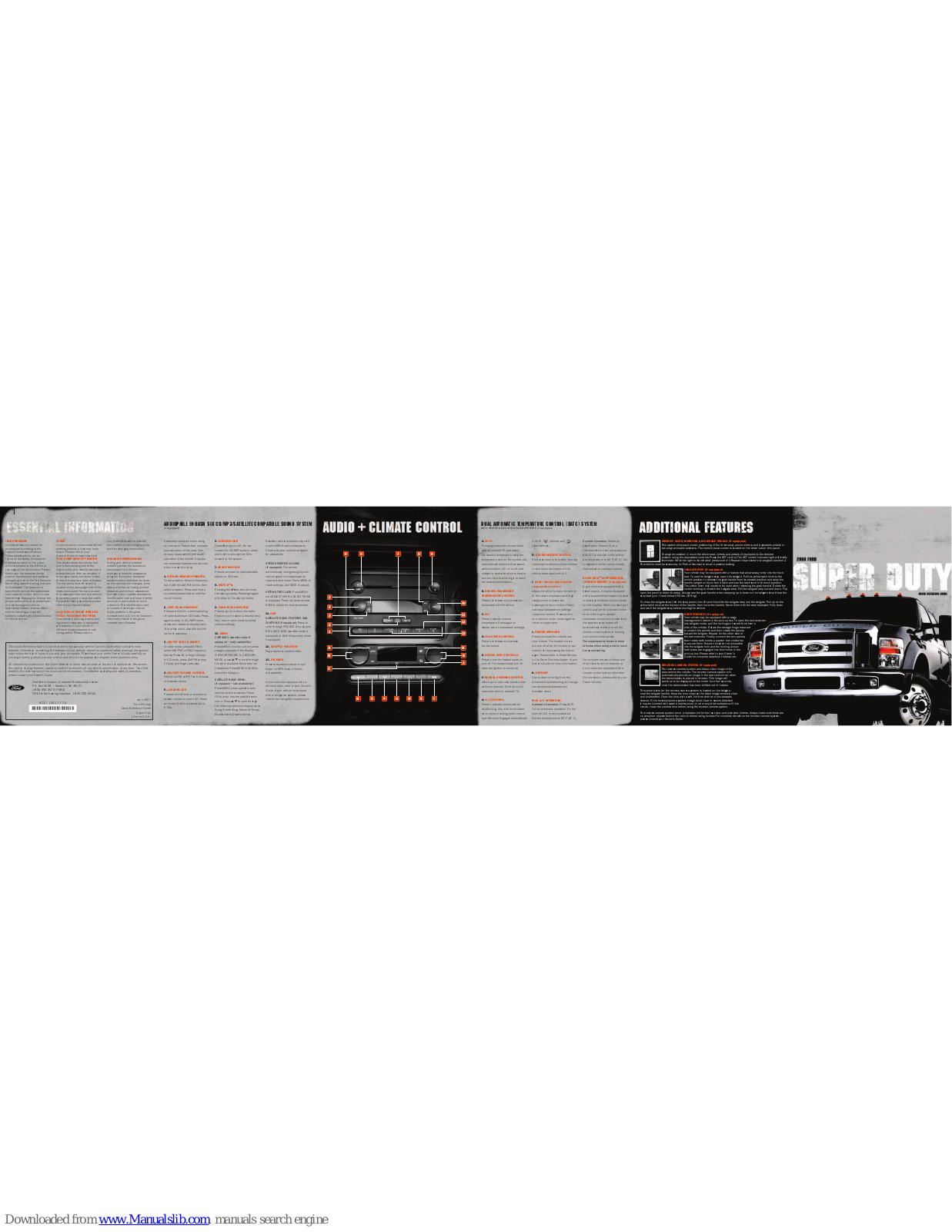 Ford Super Duty 2008 Quick Reference Manual - ManualMachine.com