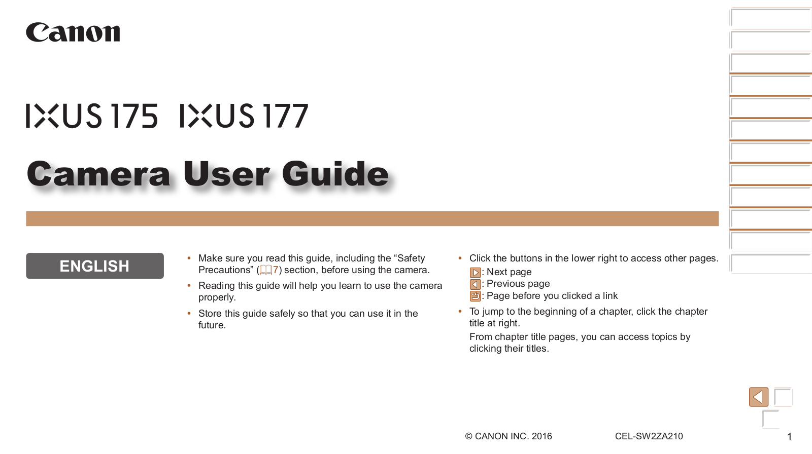 Canon 1144C002AA Instruction manual