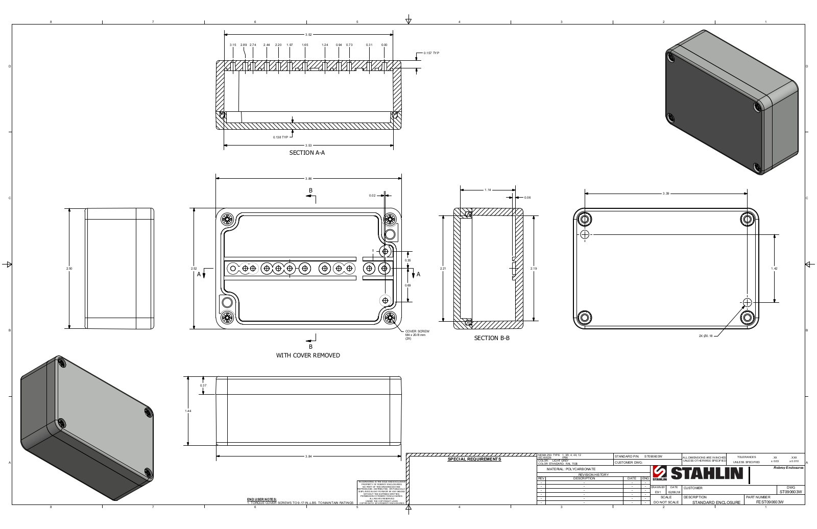 Stahlin ST090603W Reference Drawing