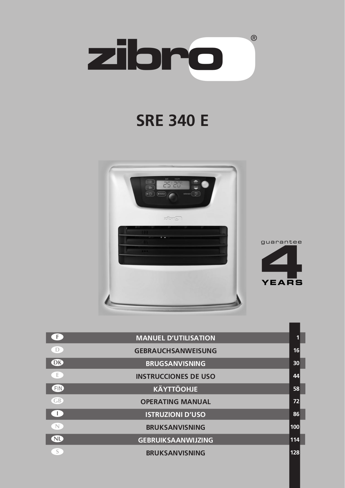 ZIBRO SRE 340 E User Manual