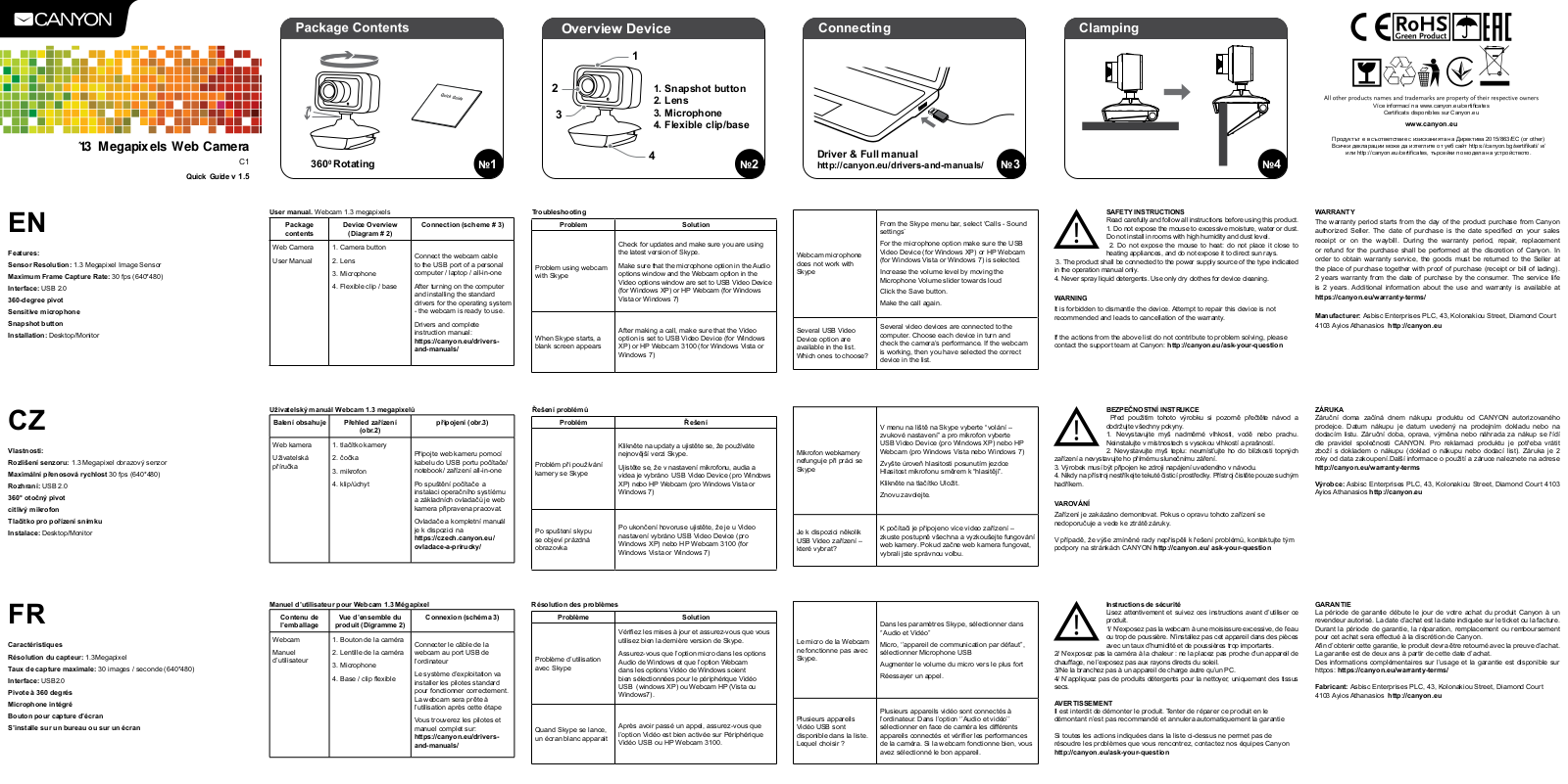 Canyon CNE-CWC1 User Manual