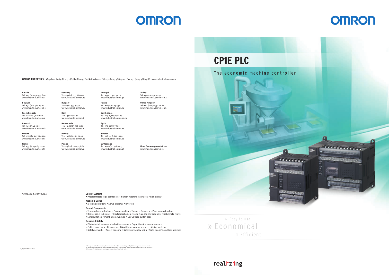 Omron CP1E PLC BROCHURE