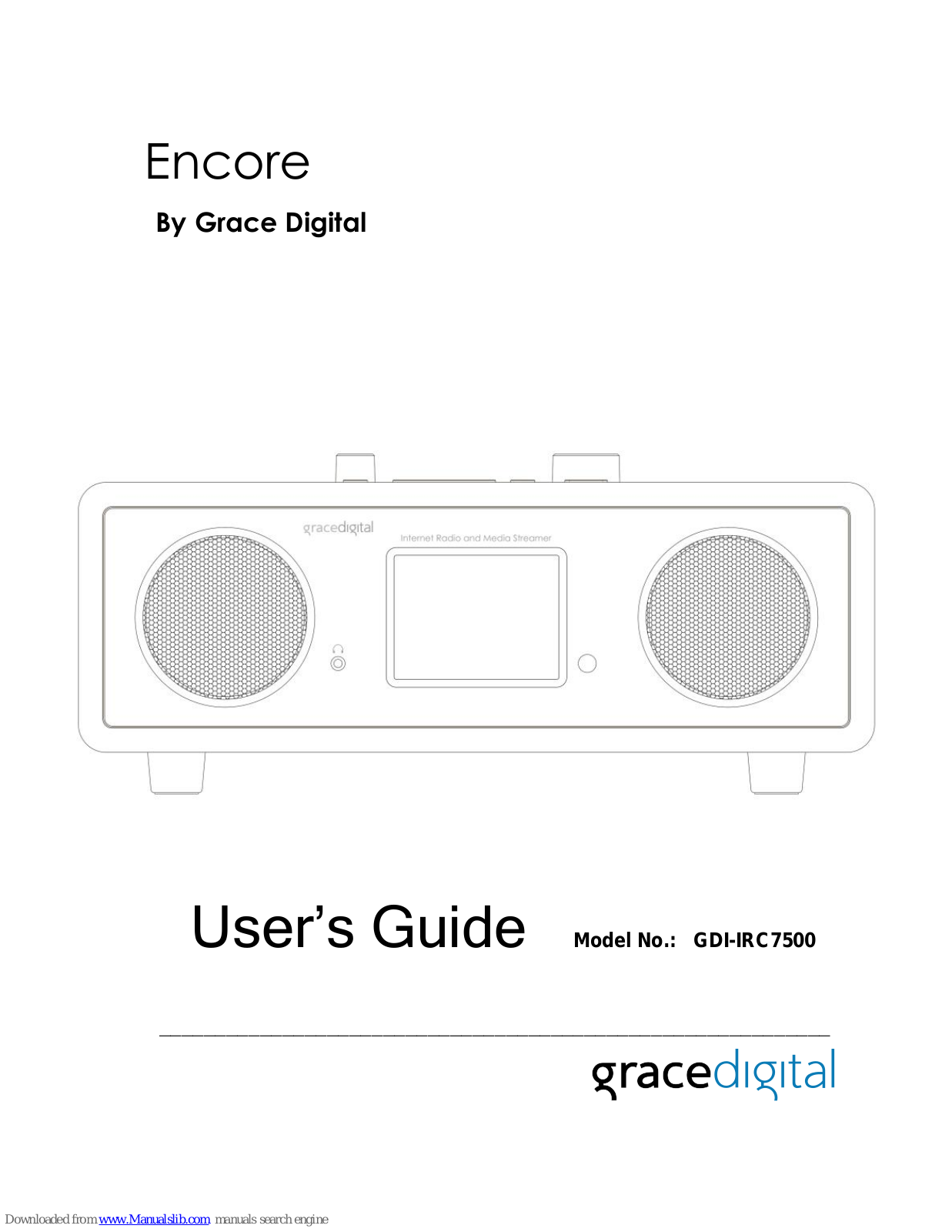 Grace Digital Encore GDI-IRC7500 User Manual