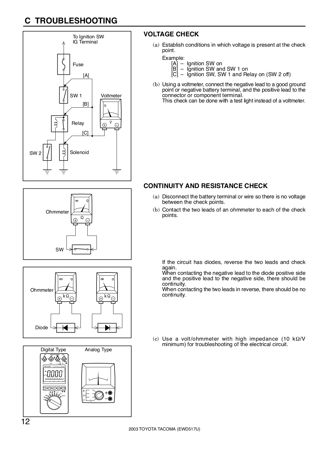 Toyota Tacoma 2001 2004 User Manual