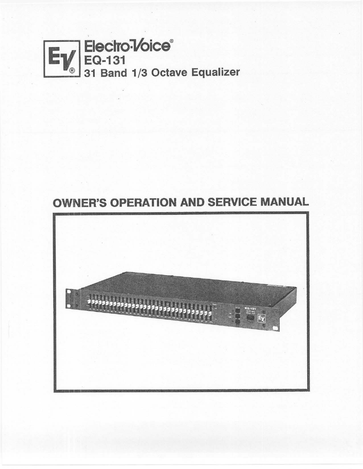 Electro-Voice EQ-131 User Manual