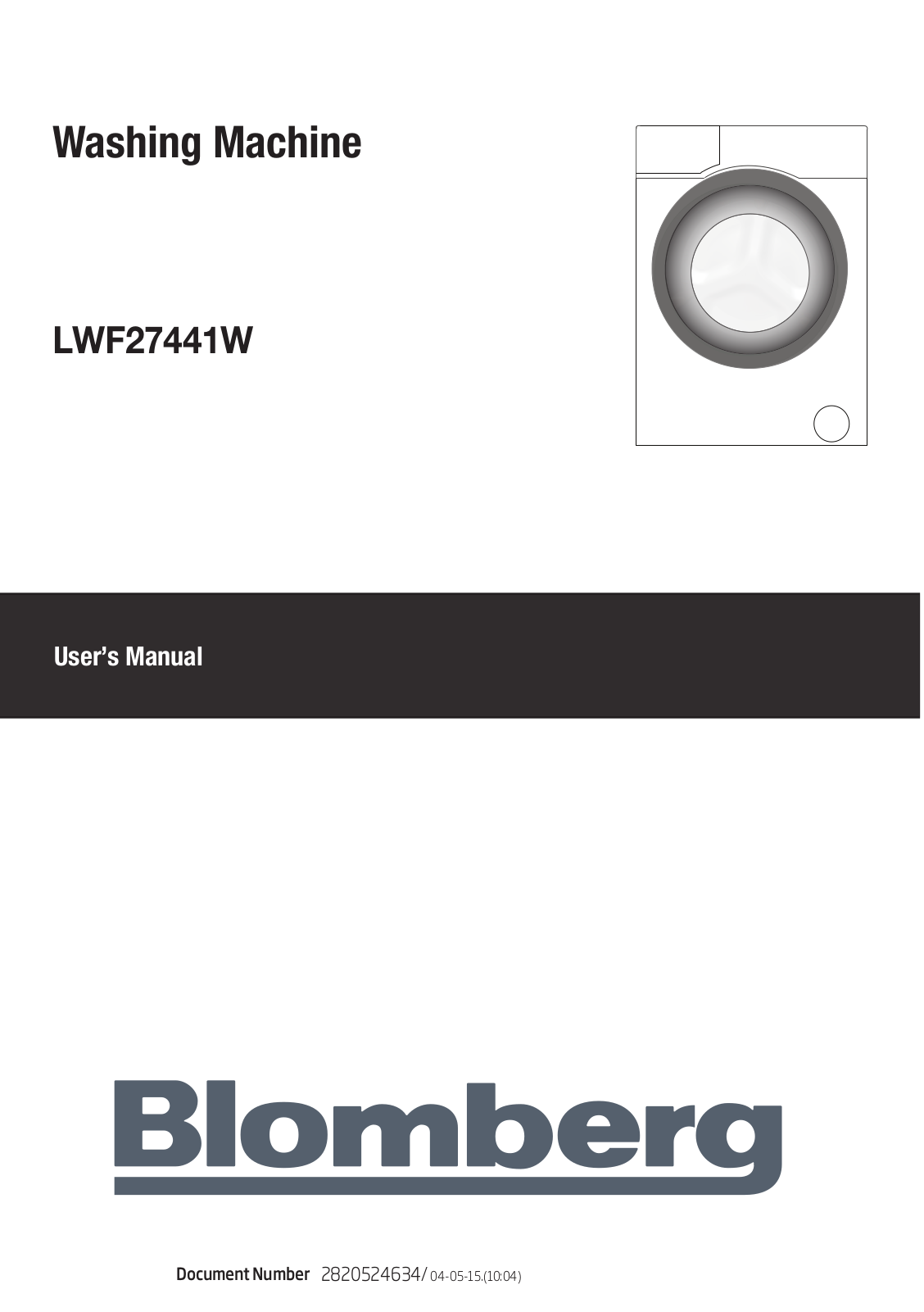 Blomberg LWF 27441 W User Manual