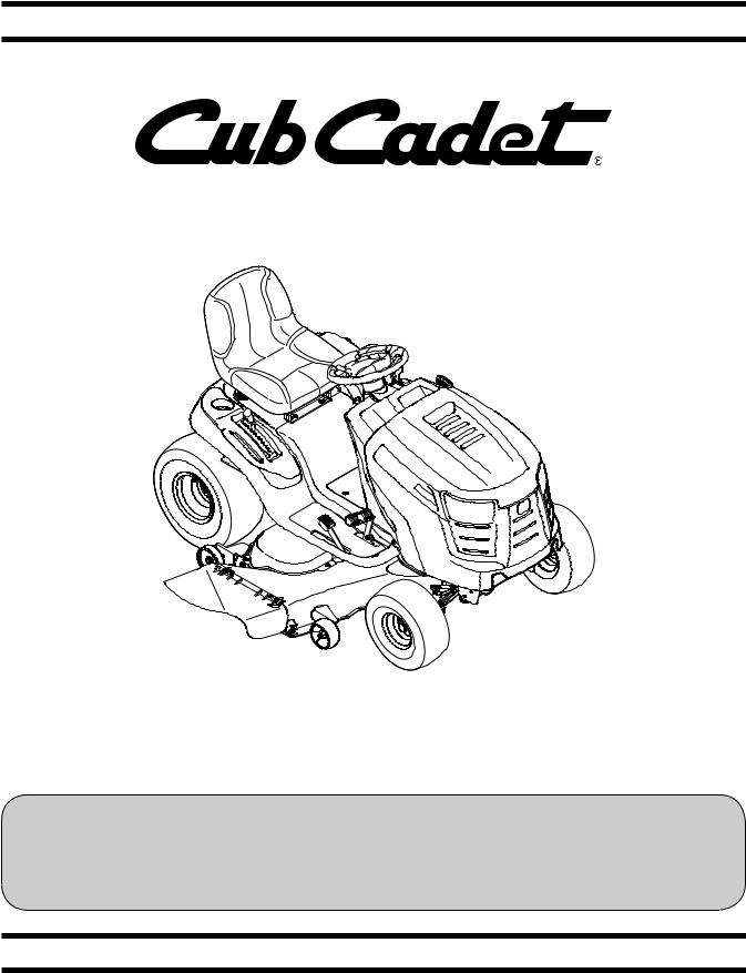 Cub cadet LTX1050, LTX1046, LTX1050KW, LTX1046KW User Manual
