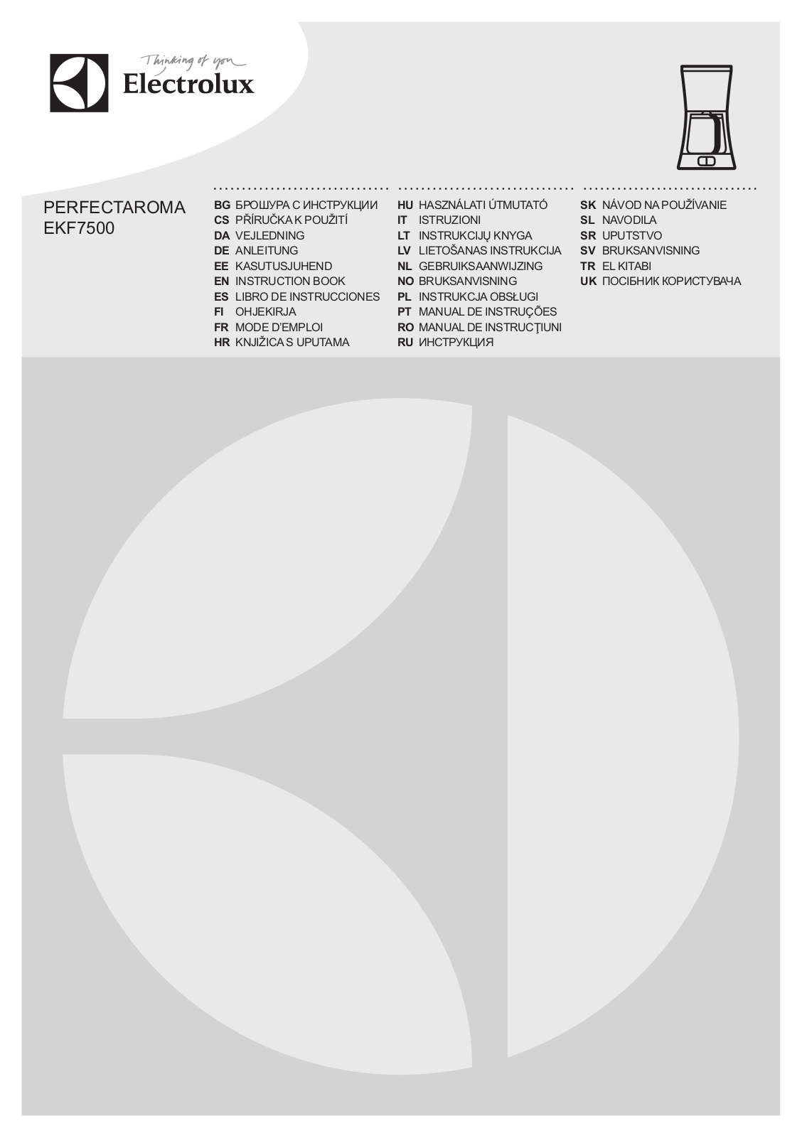 Electrolux EKF7500W User Manual