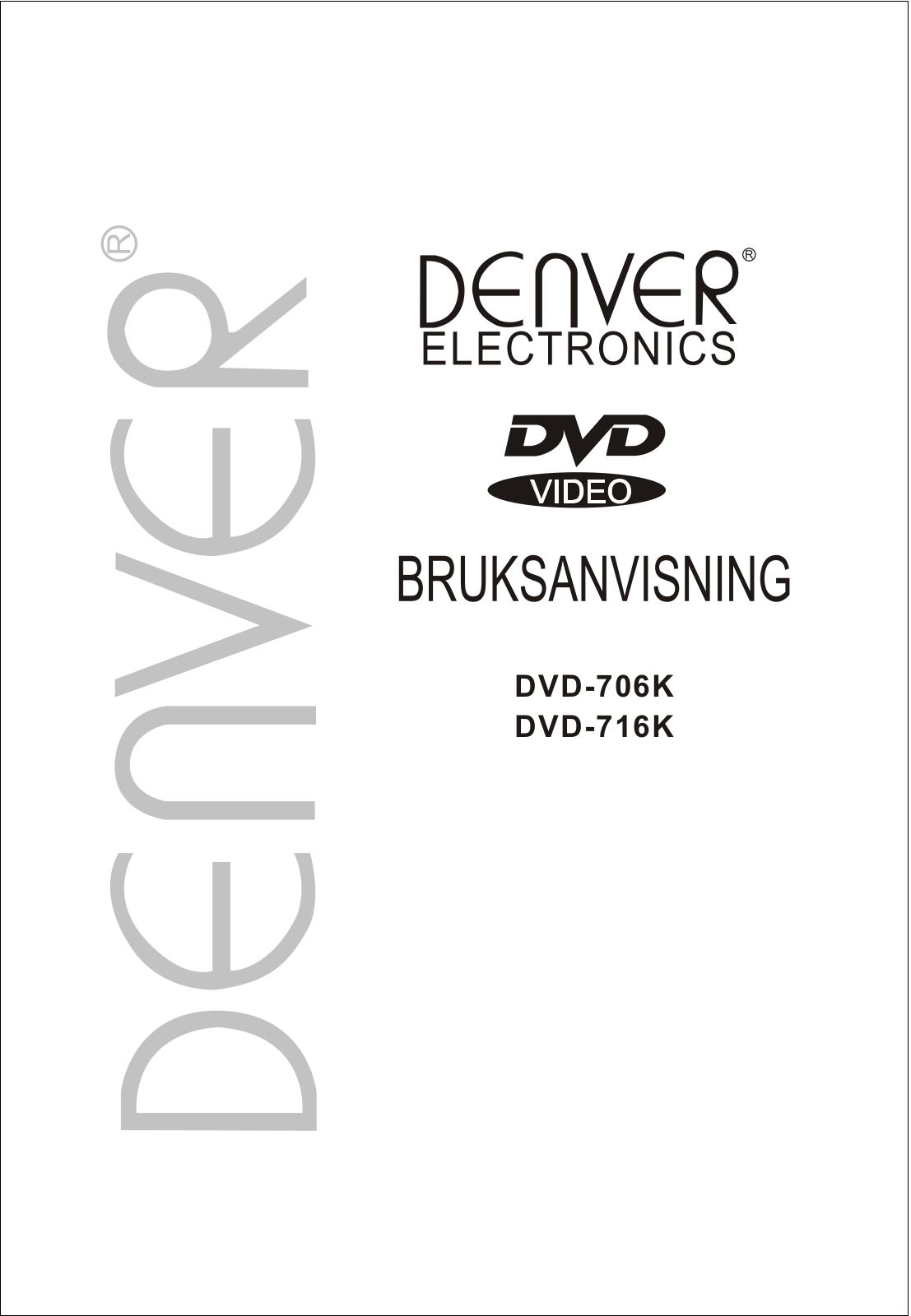 Denver DVD-716K Instruction Manual