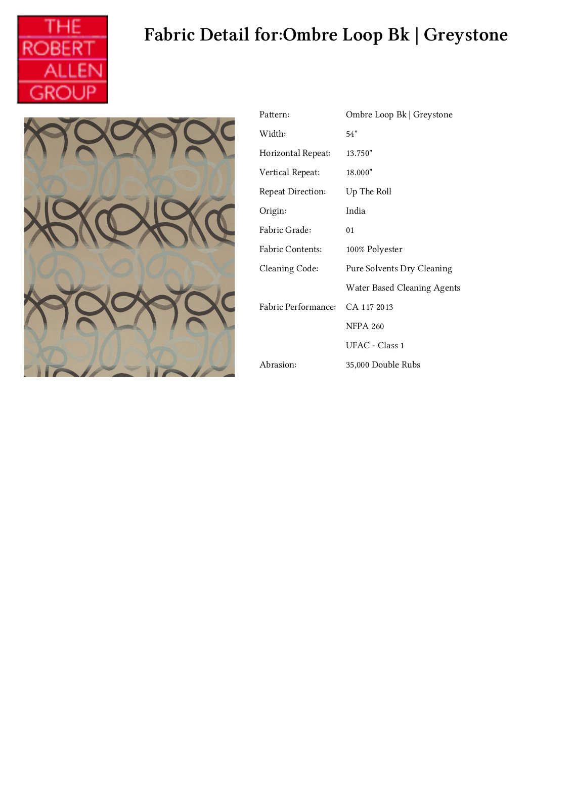 Robert Allen RALF1676 Specifications - ManualMachine.com