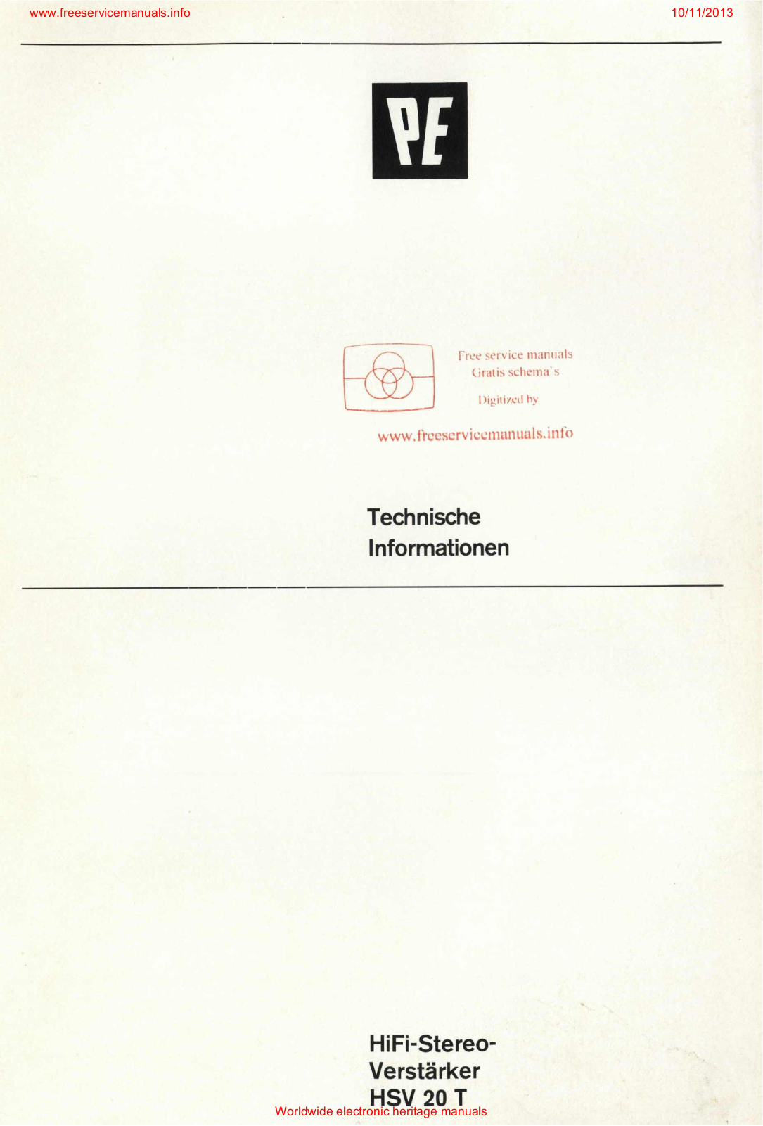 Datasheet hsv 20 t Datasheet - ManualMachine.com