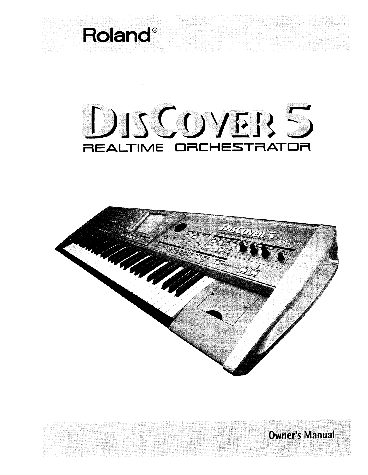 Roland Corporation DISCOVER-5 Owner's Manual