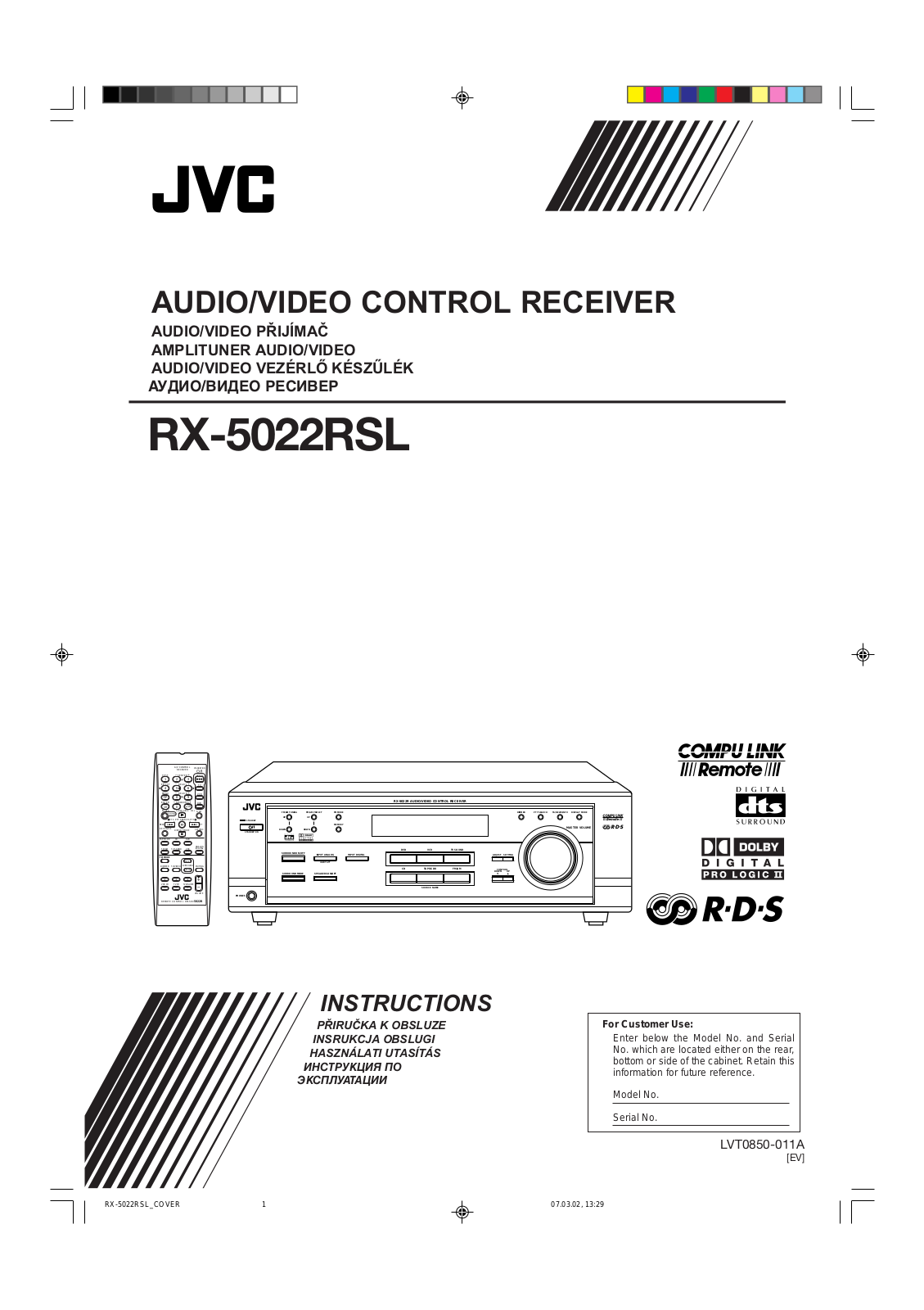 JVC RX-5022RSL User Manual