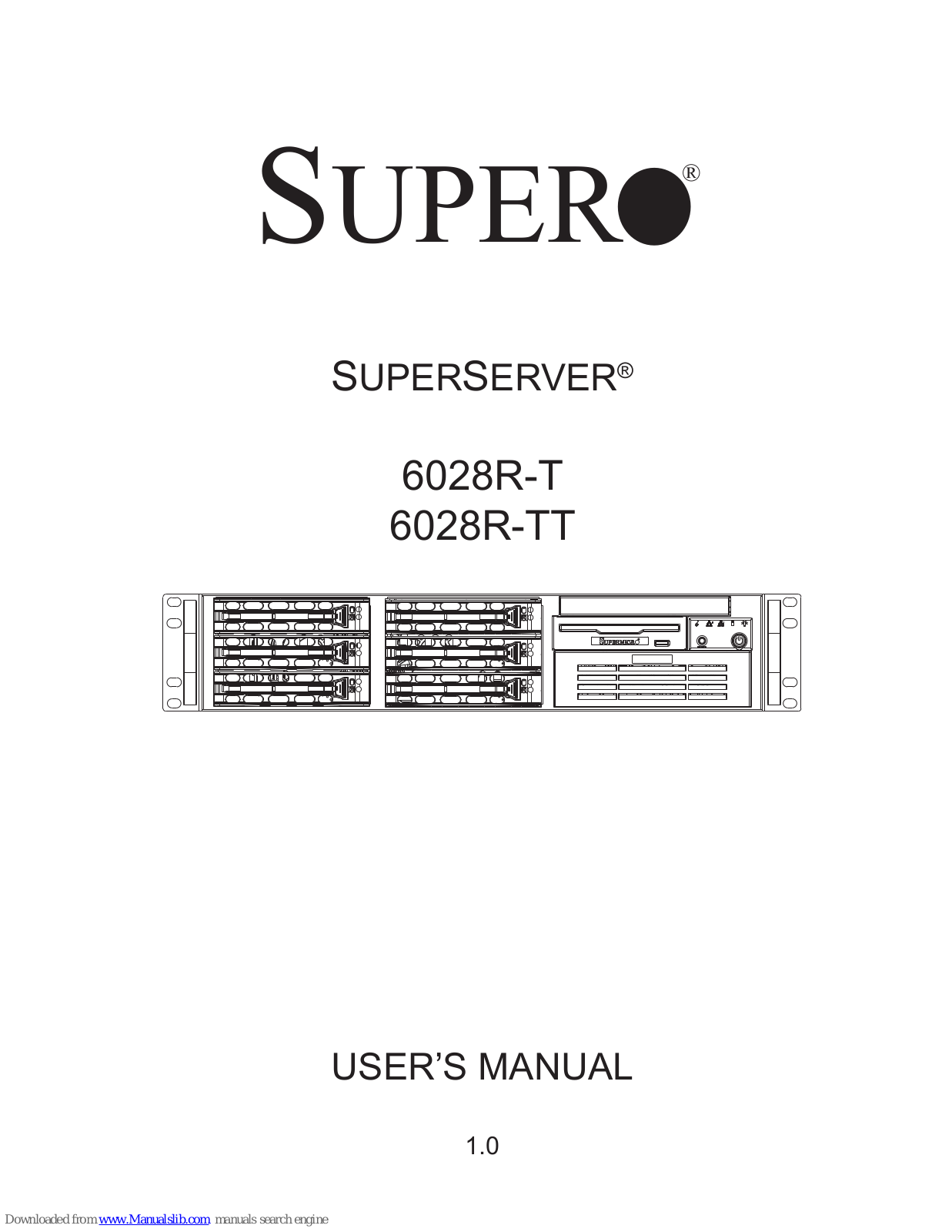 Supero 6028R-TT, 6028R-T User Manual