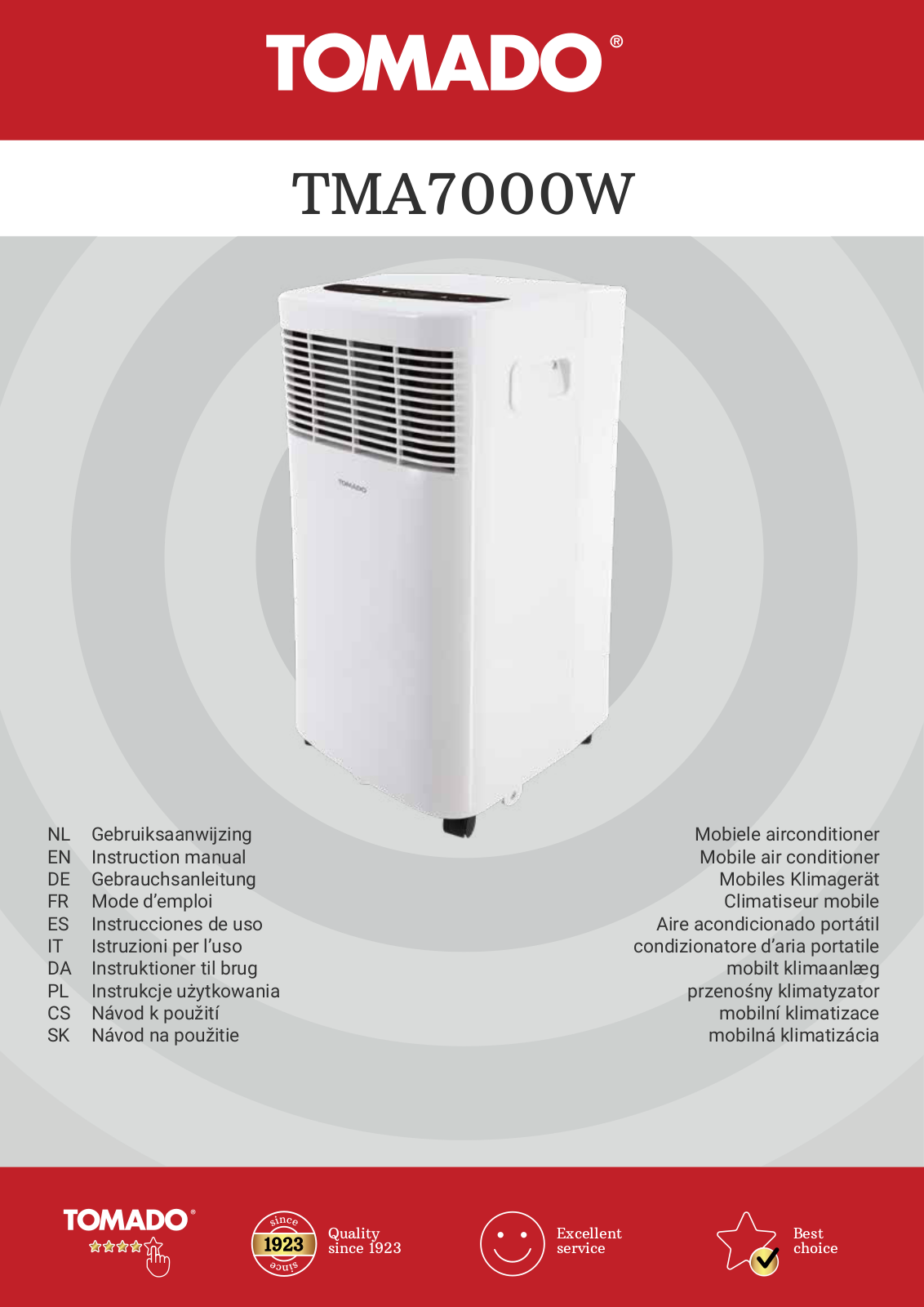 Tomado TMA7000W User guide - ManualMachine.com