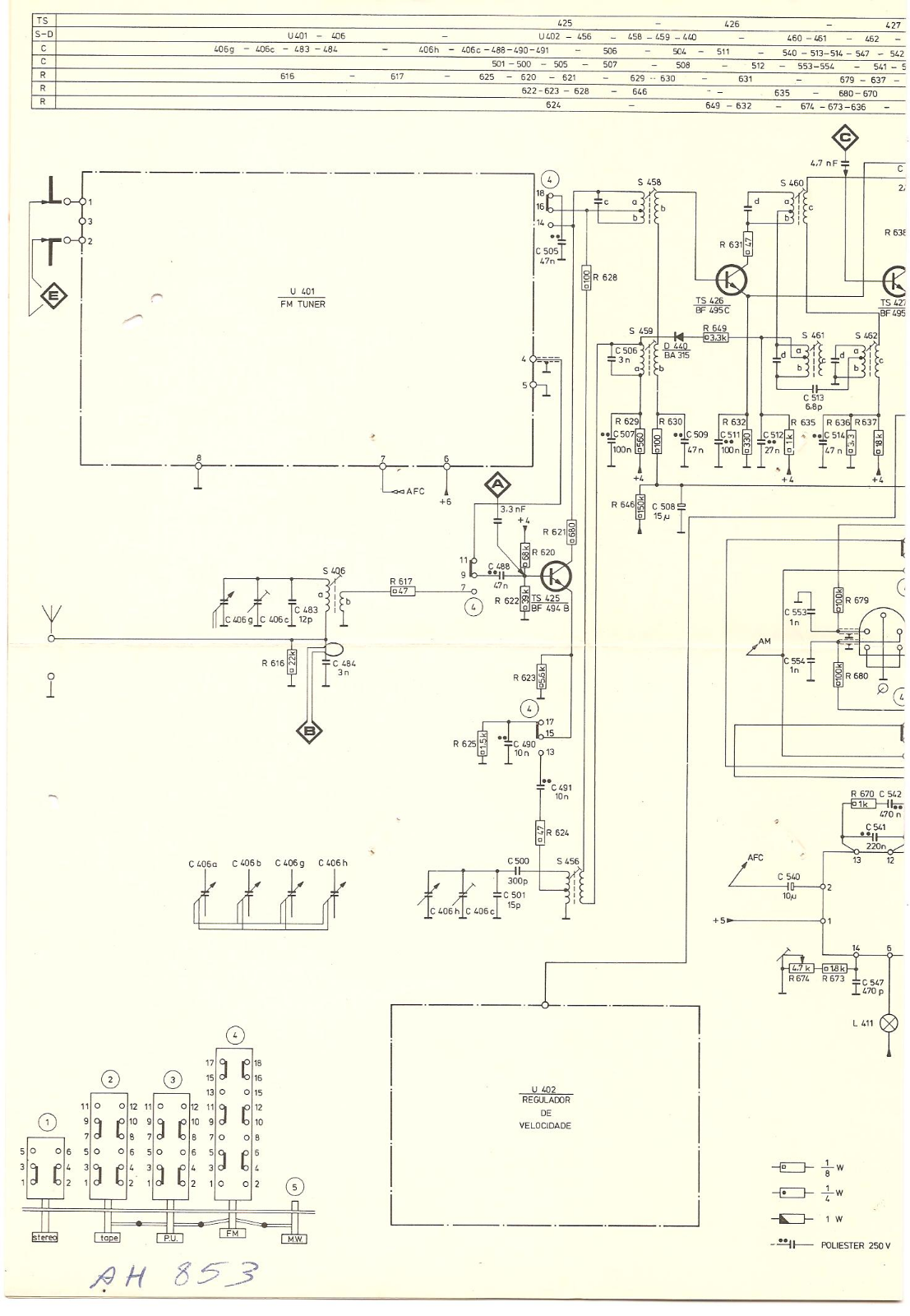 Philips AH 918 A Schematic