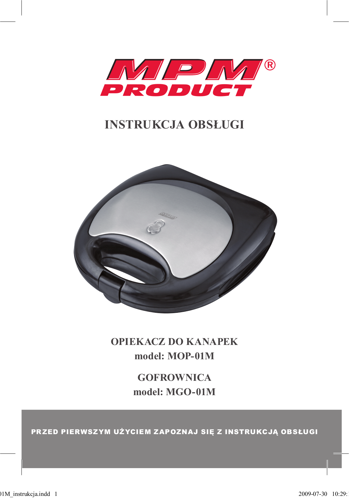 MPM MGO-01M User Manual