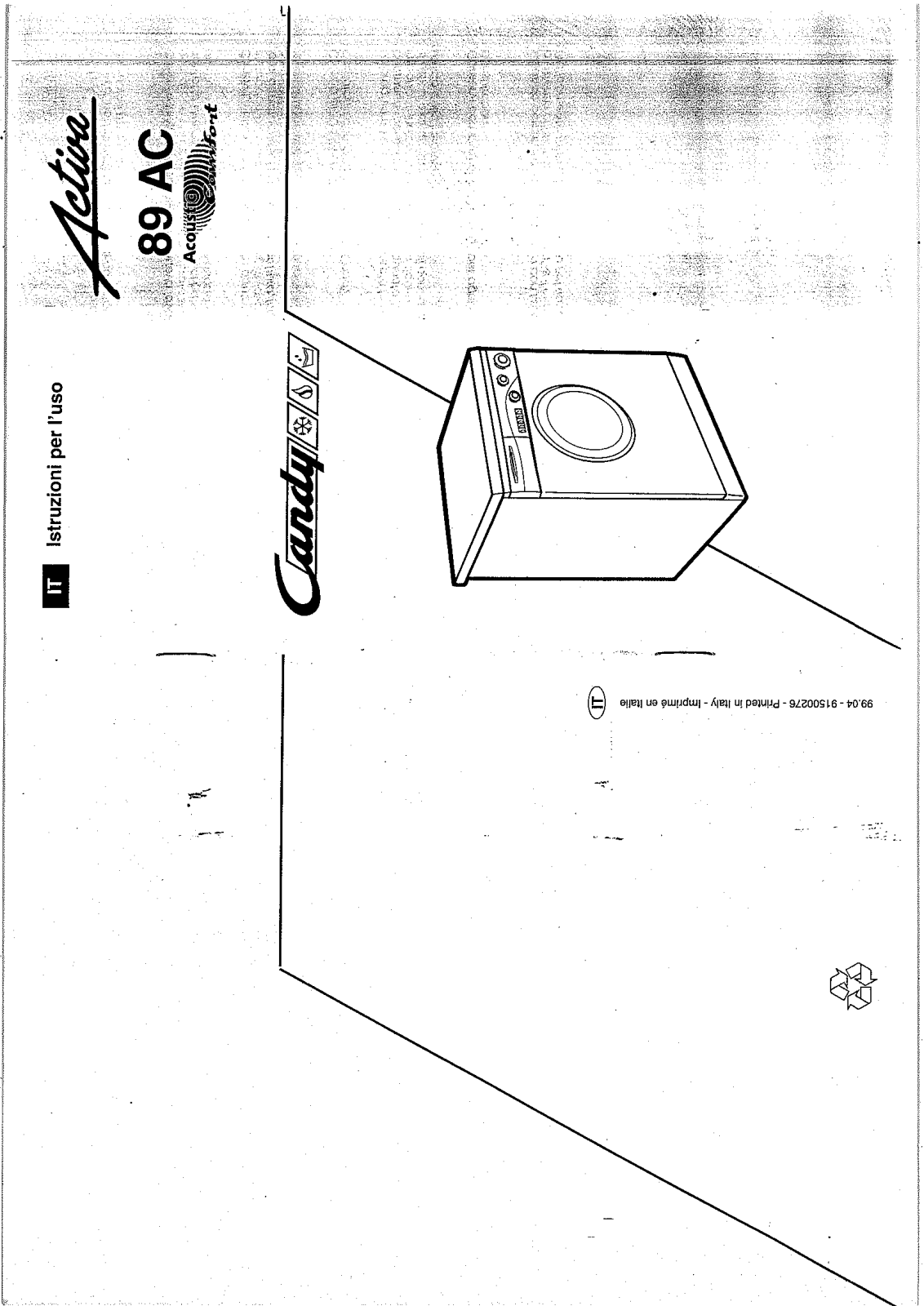 Candy ACT89ACRIT, ACT89ACRS User Manual