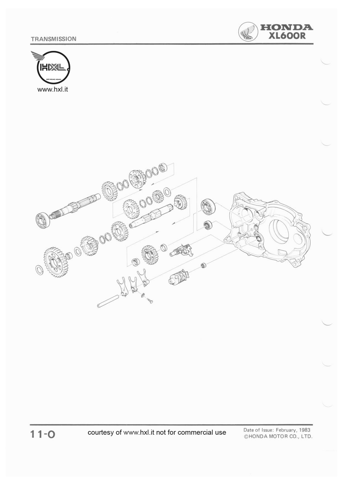 Honda XL600R Service Manual part 11