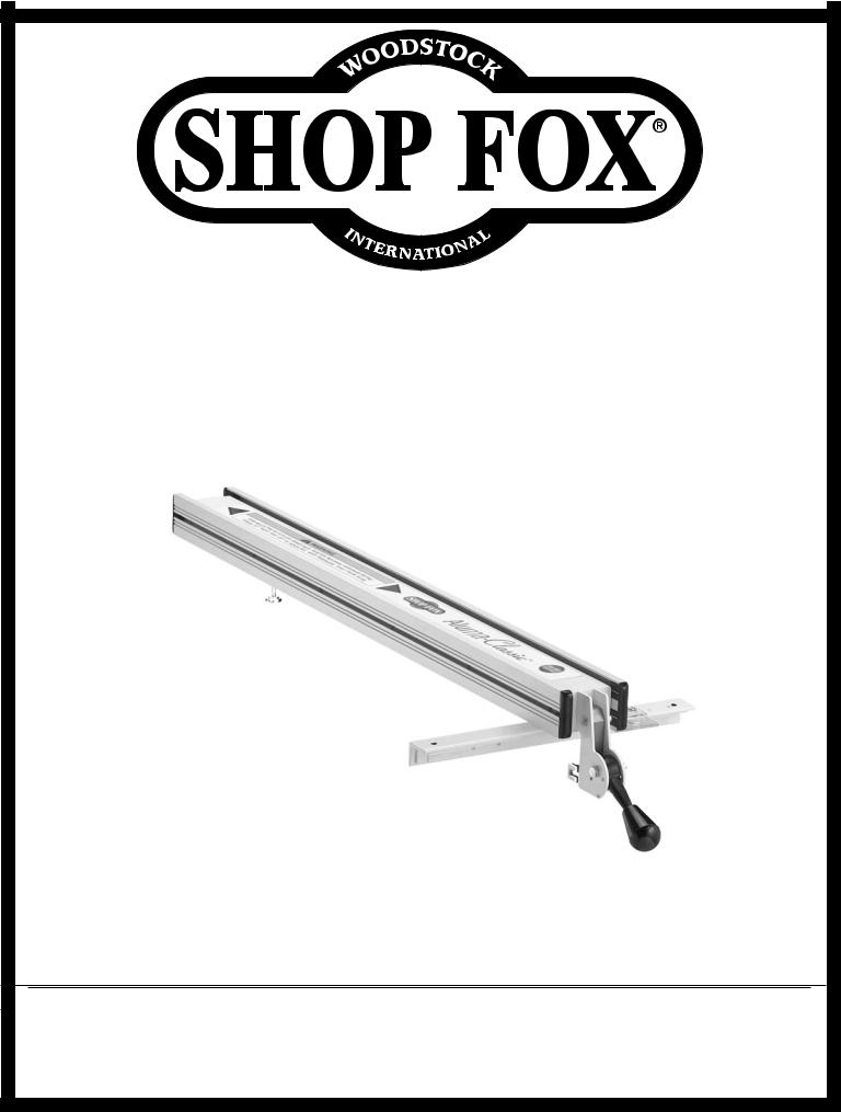 Shop fox W1720, W1716 User Manual
