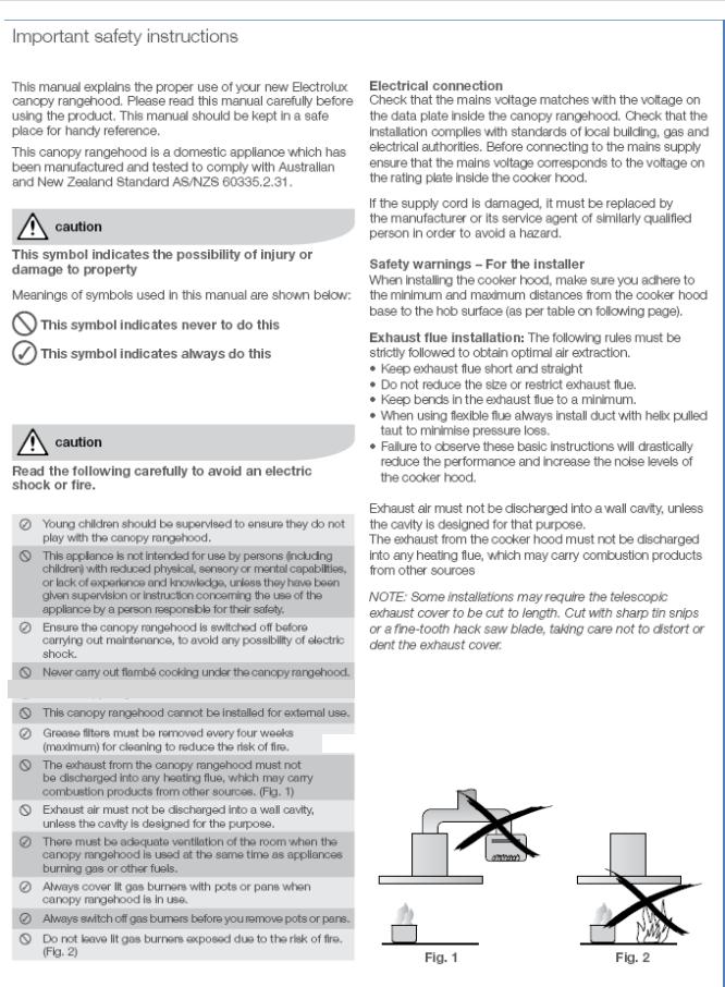 AEG ERHC1238S, ERHC938S User Manual