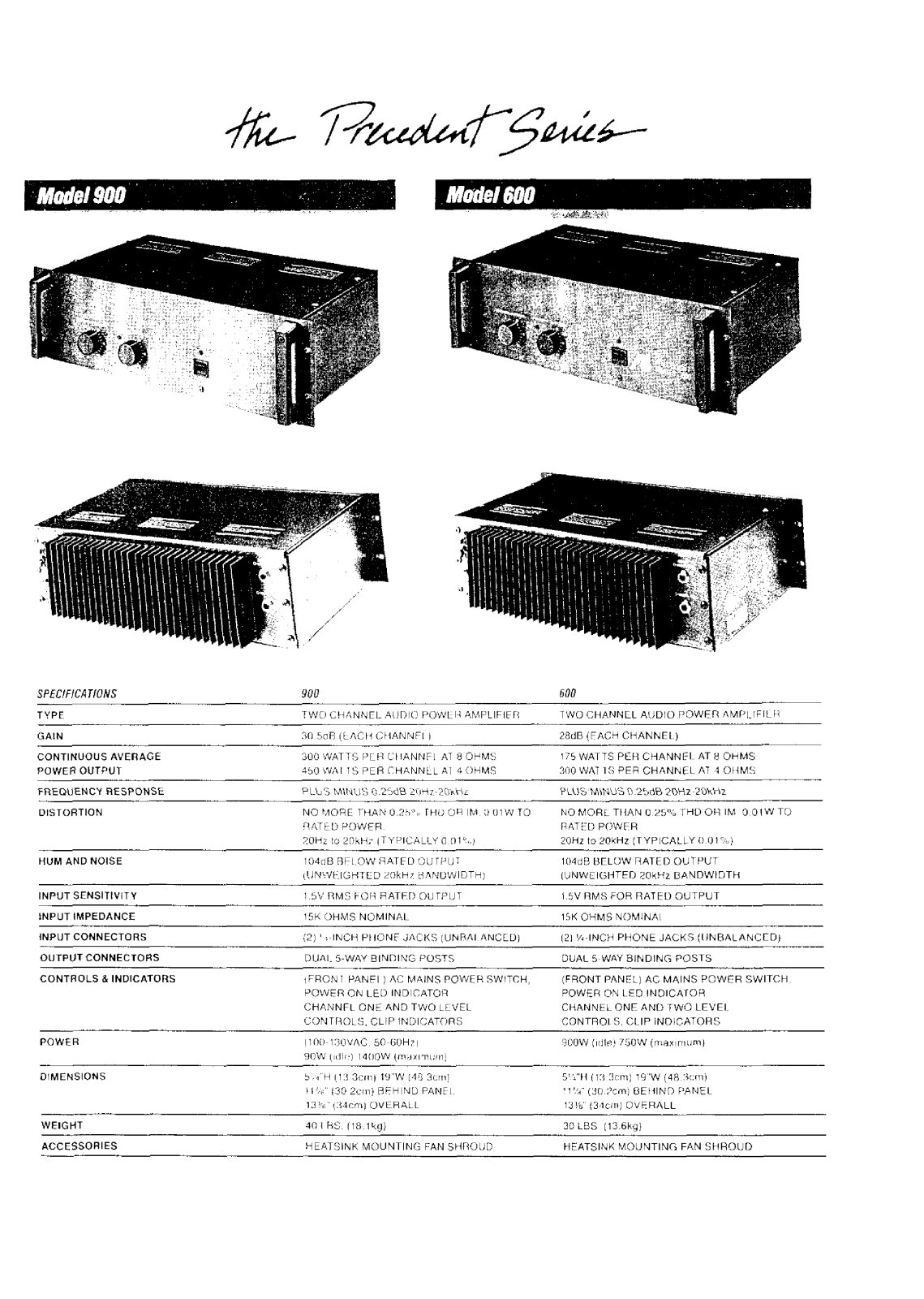 AB International 600, 900 Brochure