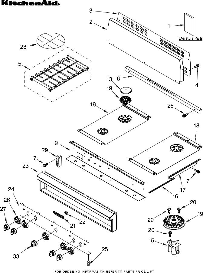 KitchenAid KGCP463KSS0 Parts List