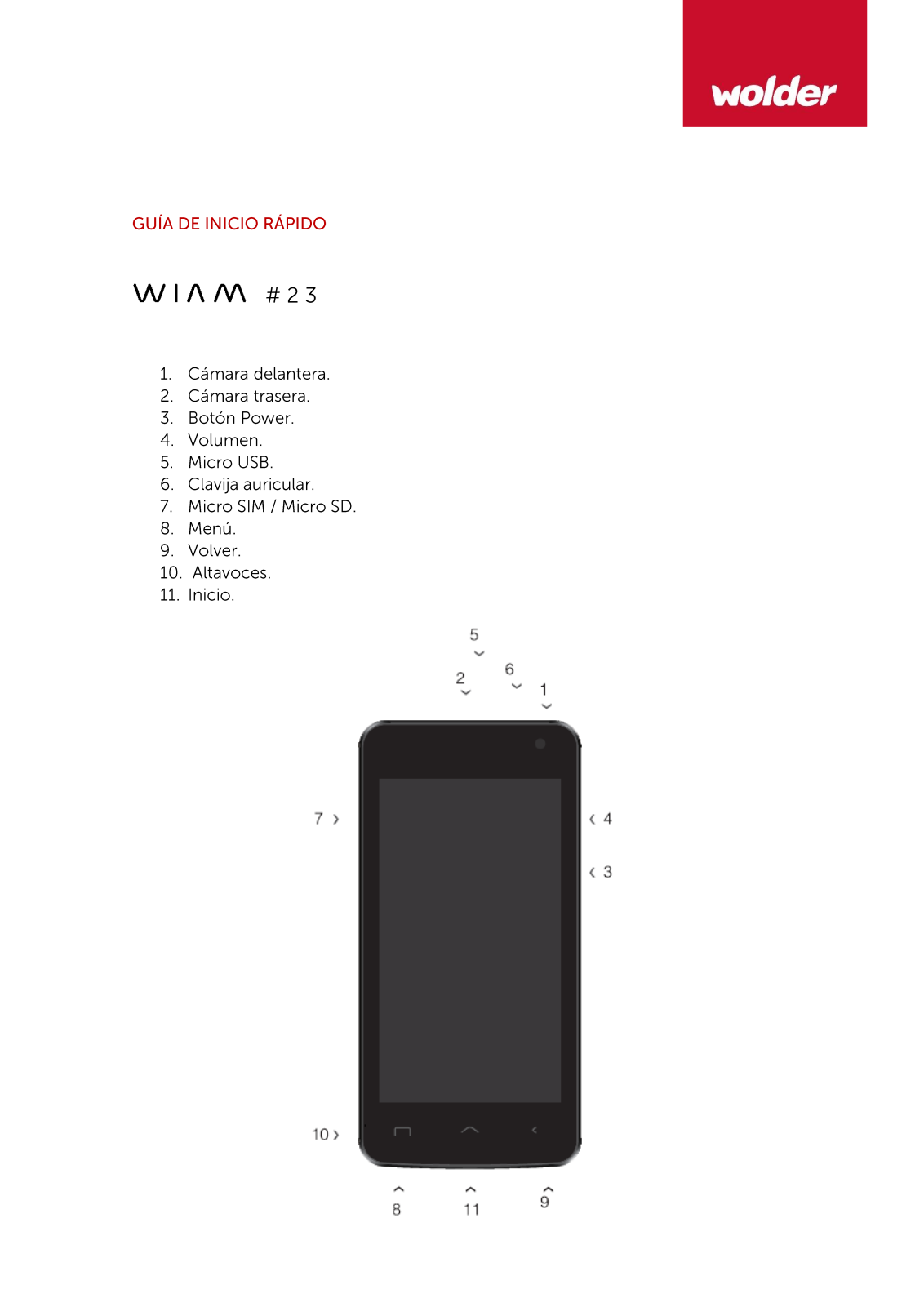 Wolder WIAM 23 Instruction Manual