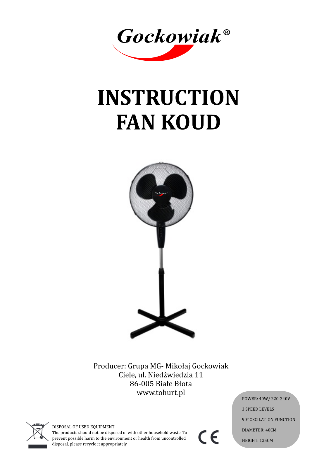 GOCKOWIAK Koud User guide - ManualMachine.com