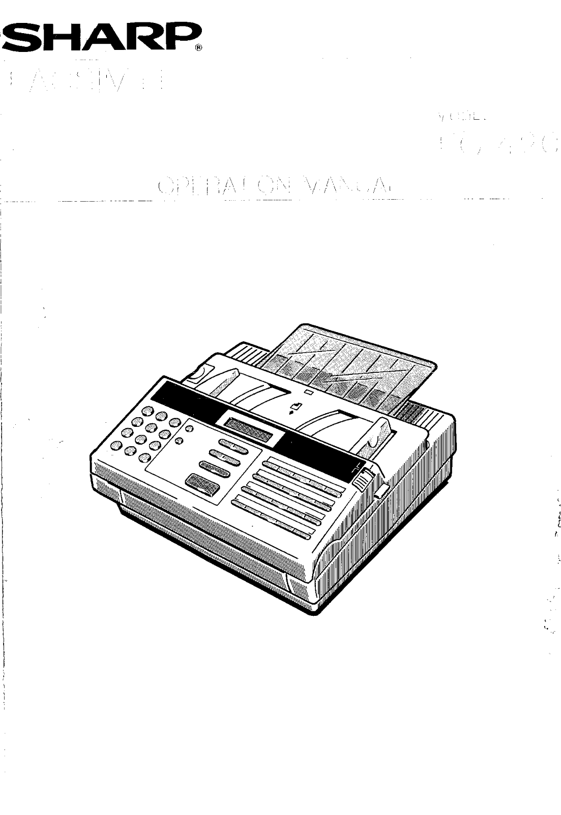 Sharp FO-420 Operating Manual