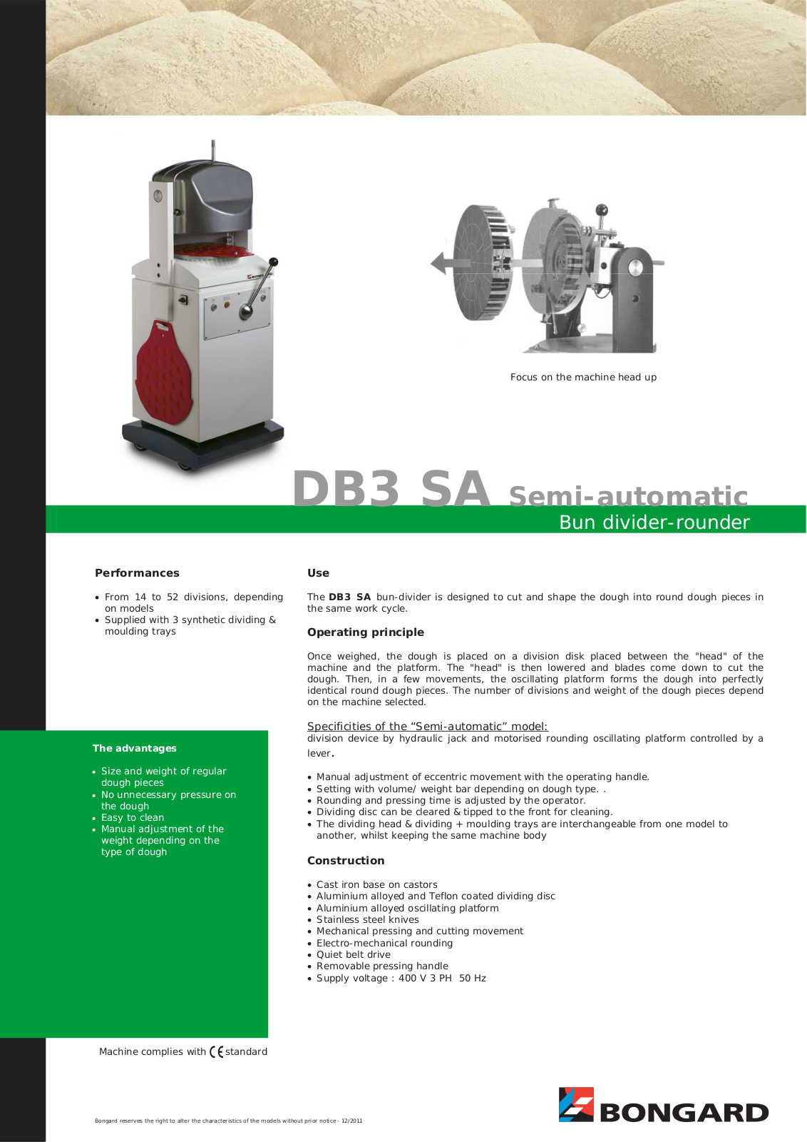 Bongard DB3-SA User Manual