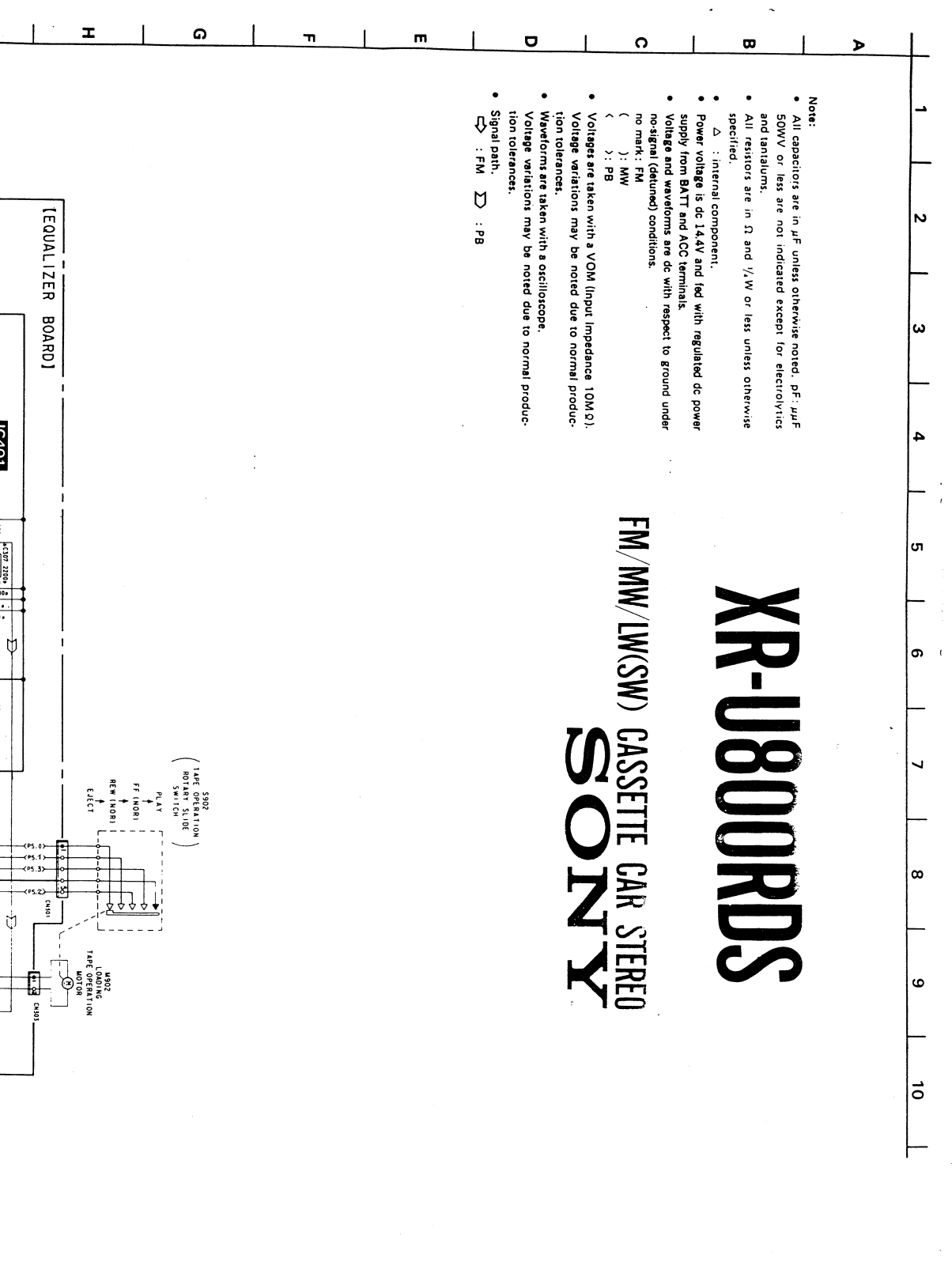 ALPINE XR U900RDS Service Manual 1r