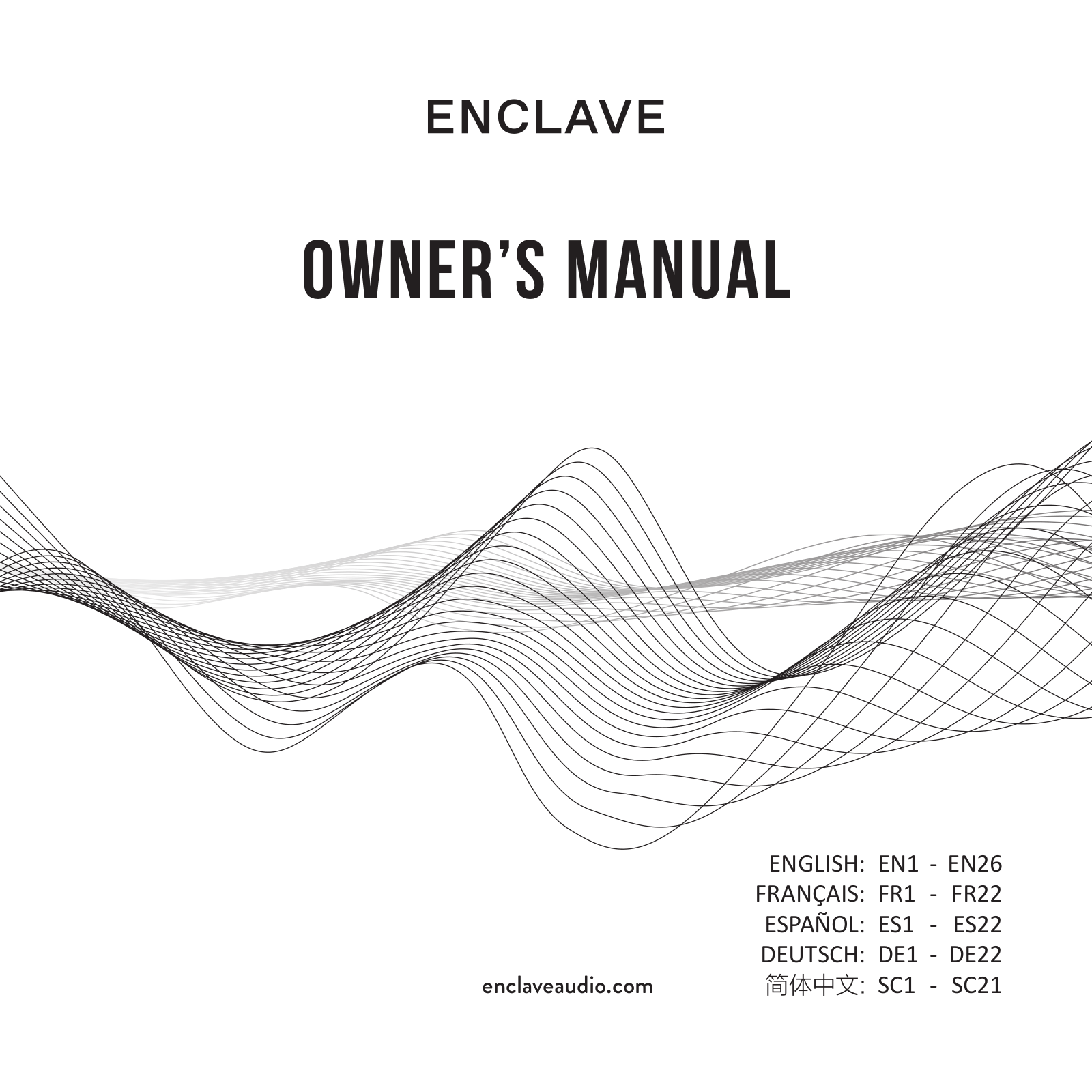 Enclave Audio Audio CineHome II 5.1, Audio CineHome Pro 5.1 Owner's Manual